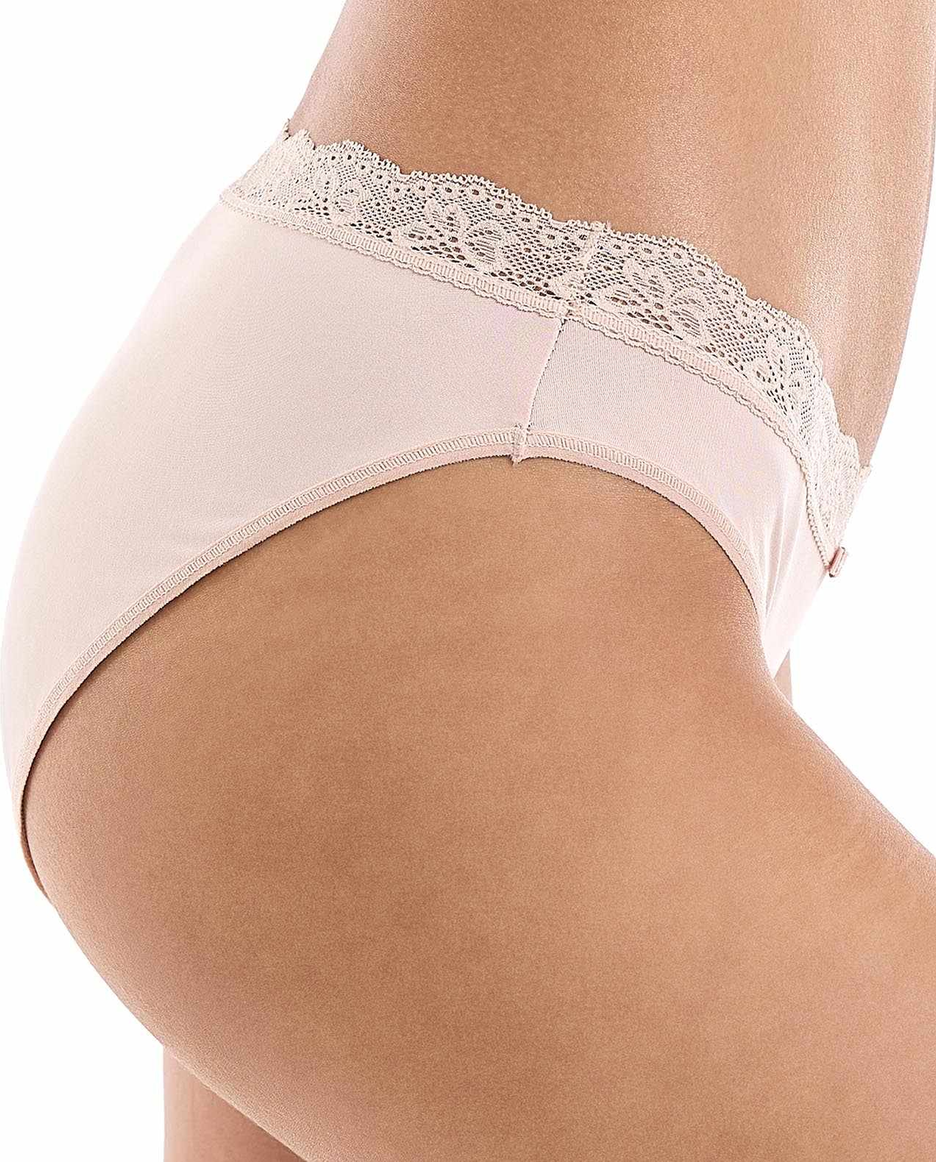 3 Pack Lace Trim Bikini Briefs