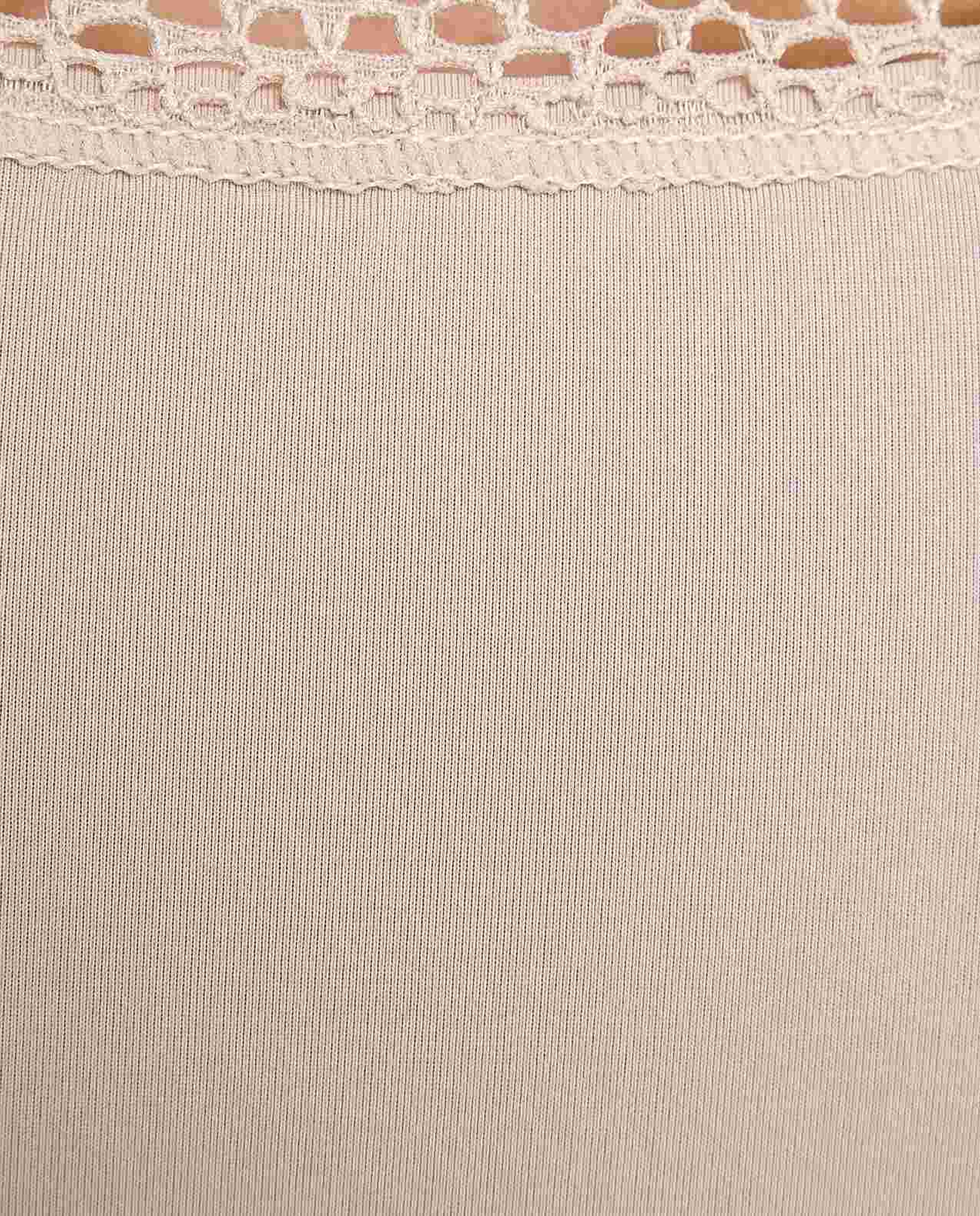 Lace Trim Strappy Nightdress with Scoop Neck