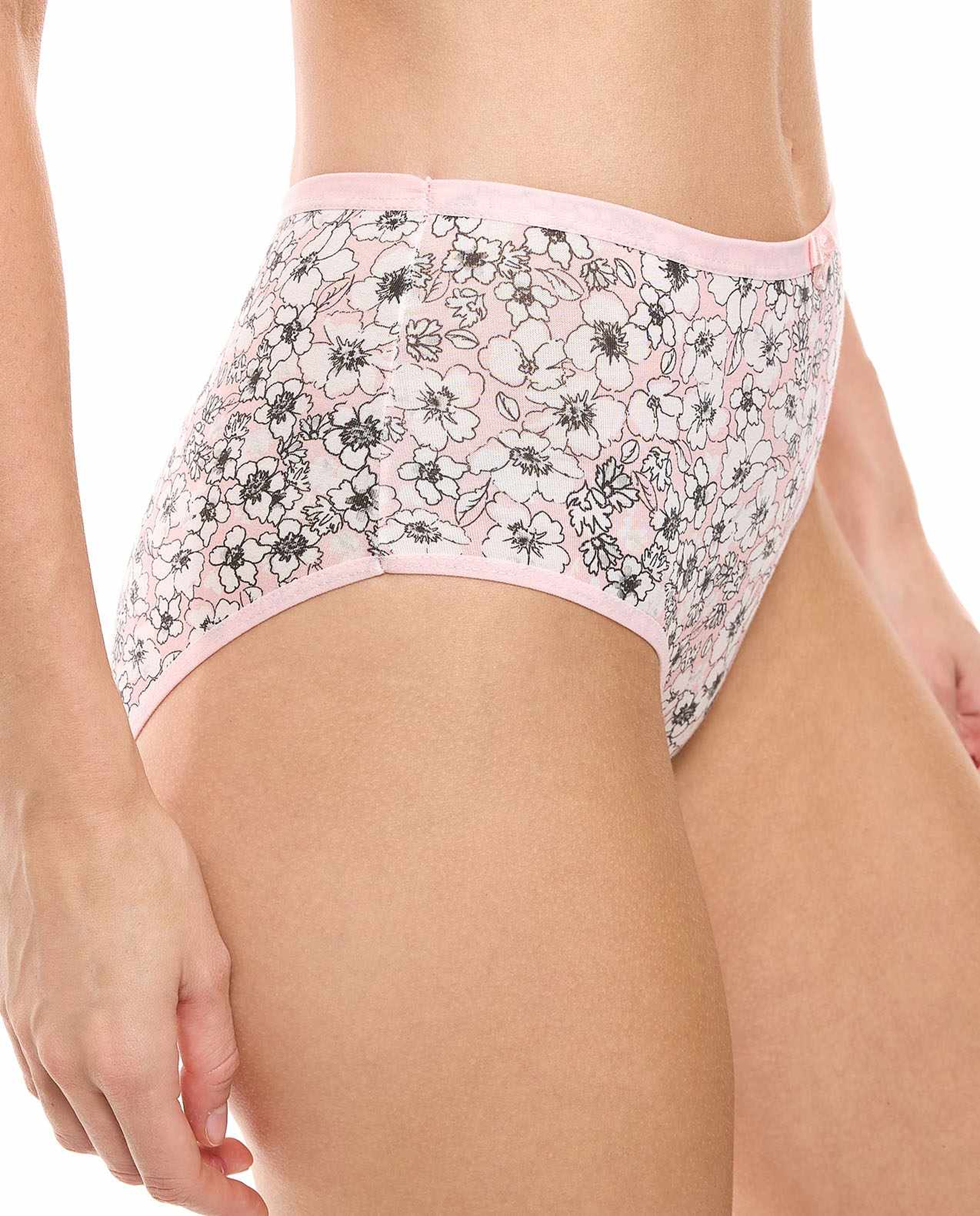 3 Pack Printed Hipster Briefs