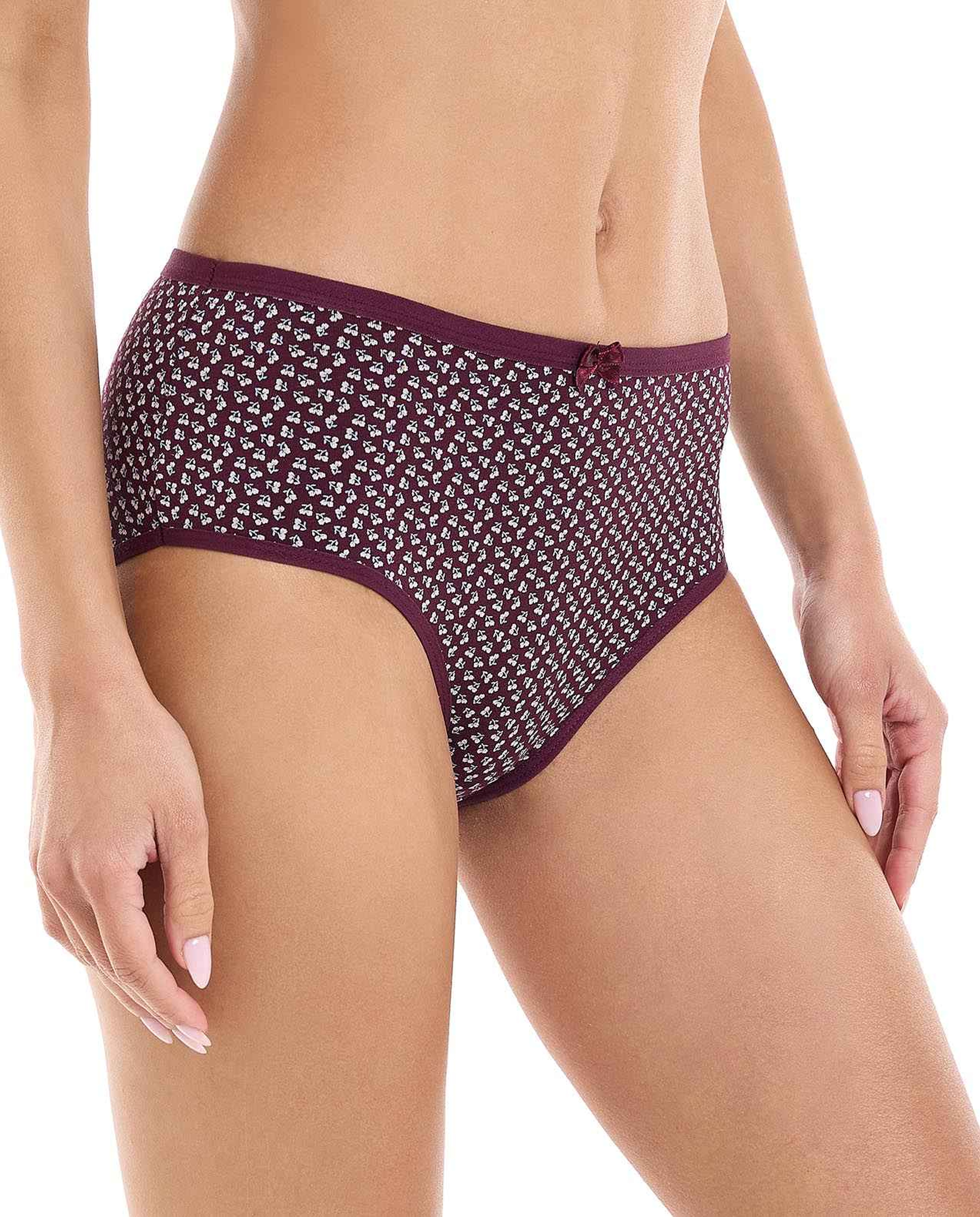 3 Pack Printed Hipster Briefs