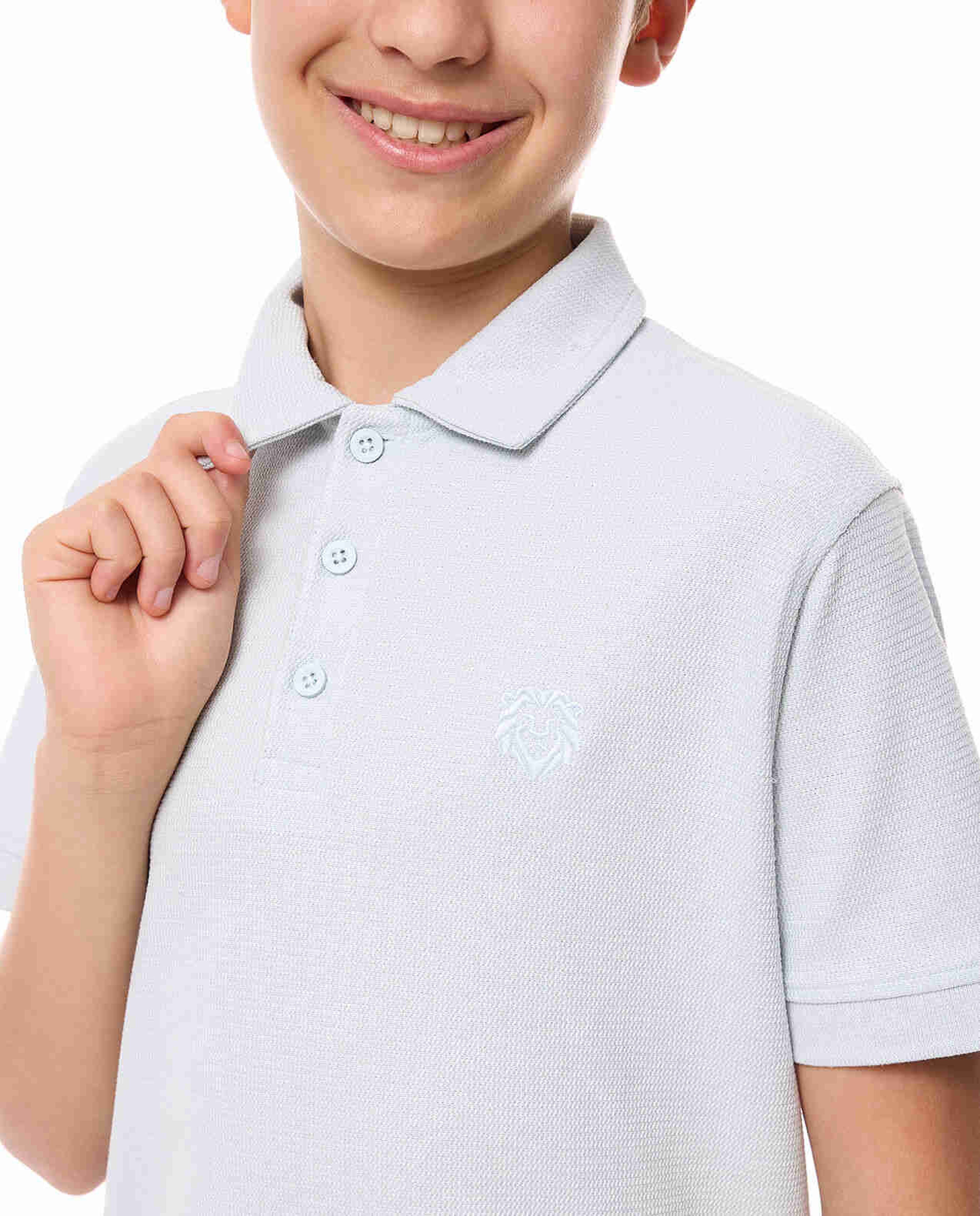 Embroidered Detail Polo T-Shirt with Short Sleeves