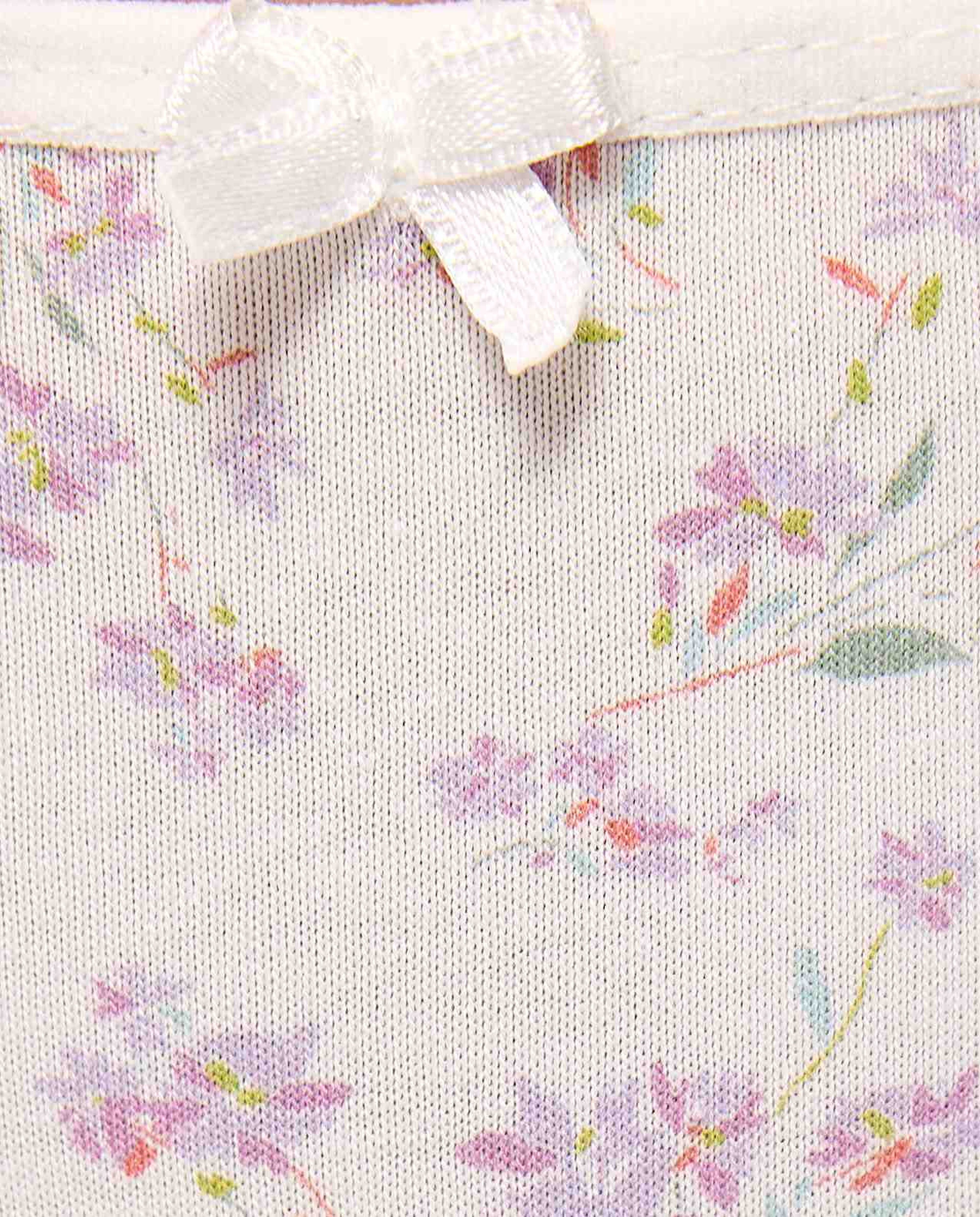 3 Pack Printed Lace Trim Brazilian Briefs