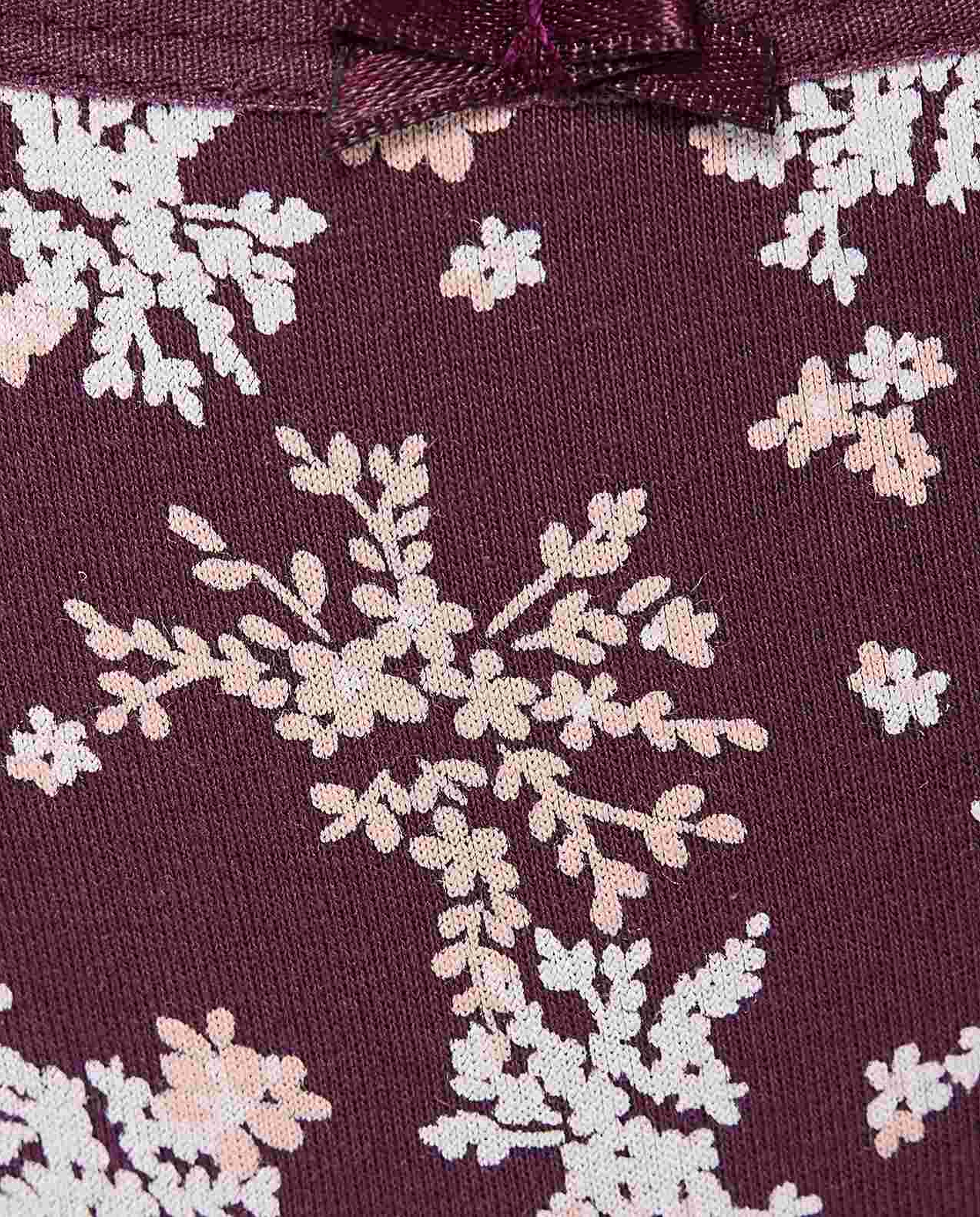 3 Pack Printed Lace Trim Brazilian Briefs