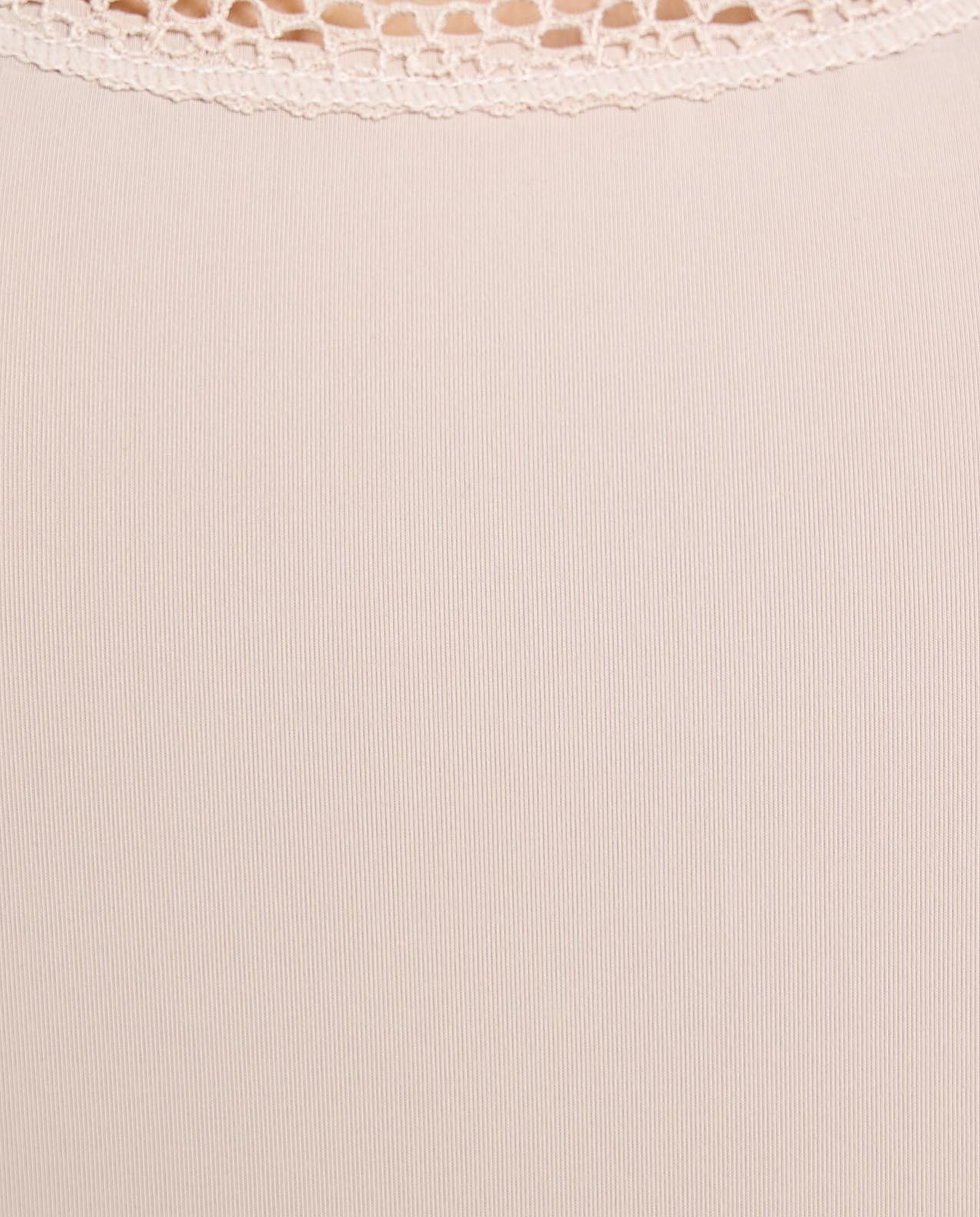 Lace Trim Sleeveless Nightgown with Scoop Neck