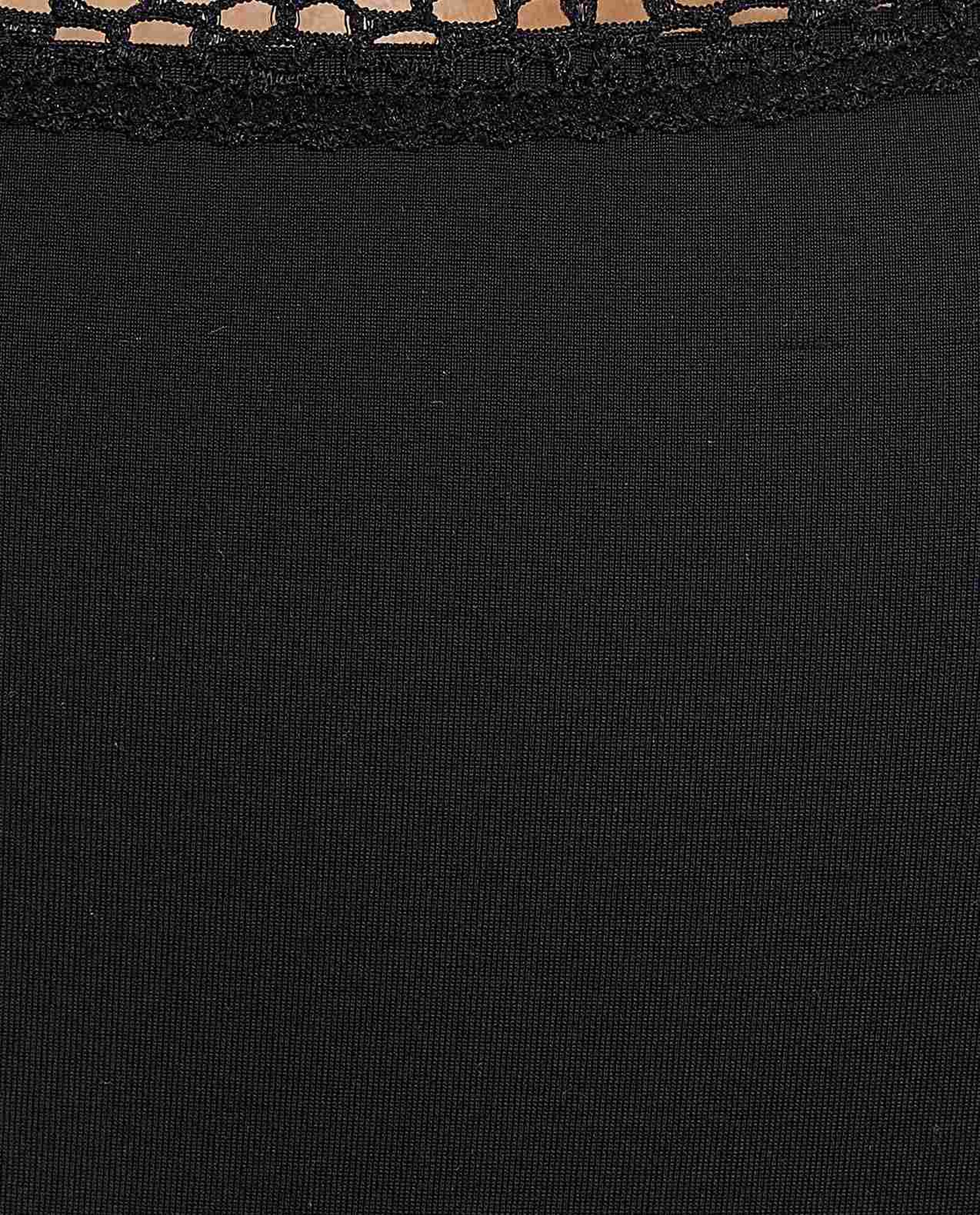 Lace Trim Strappy Nightgown with Scoop Neck