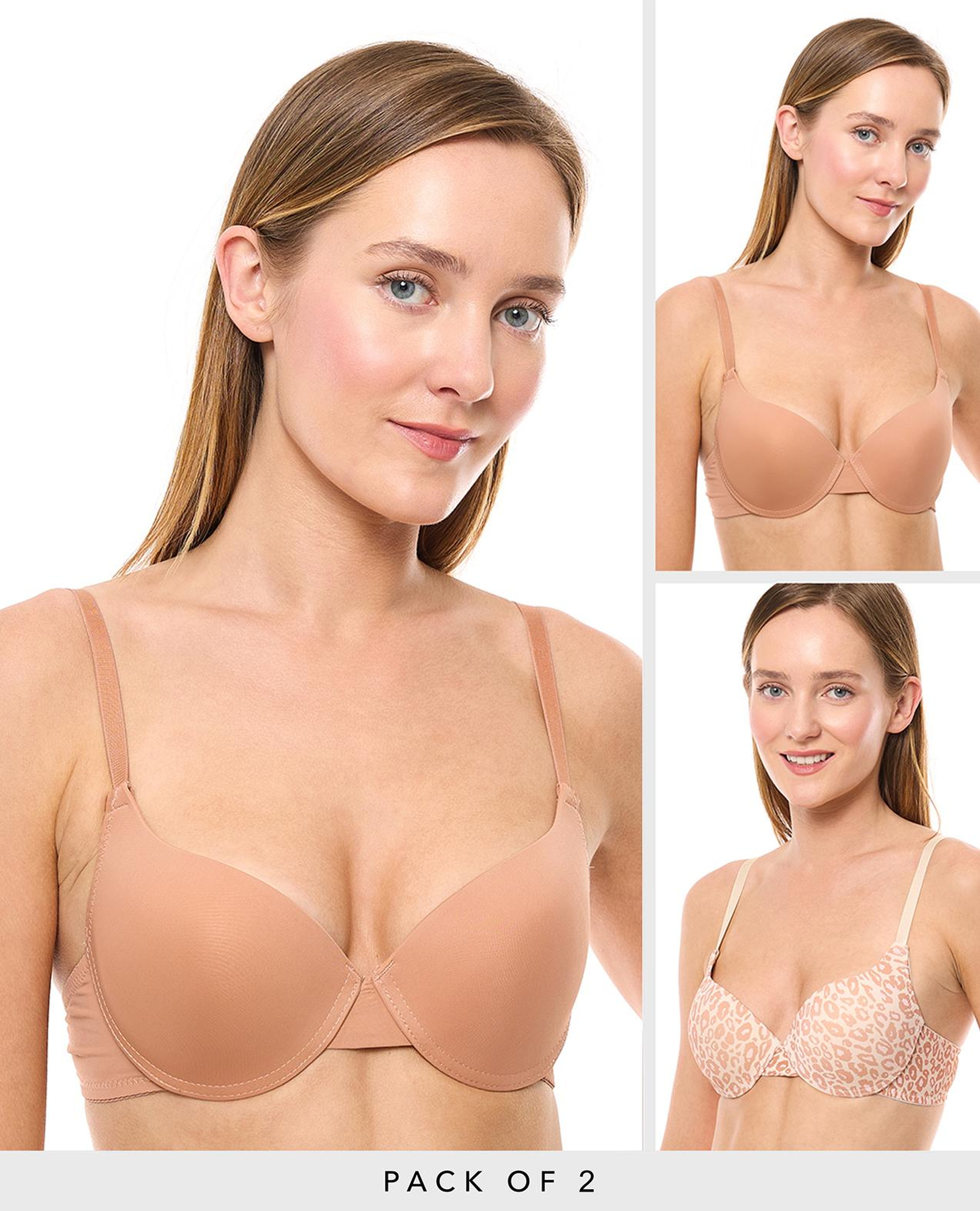 2 Pack Push-Up Bras