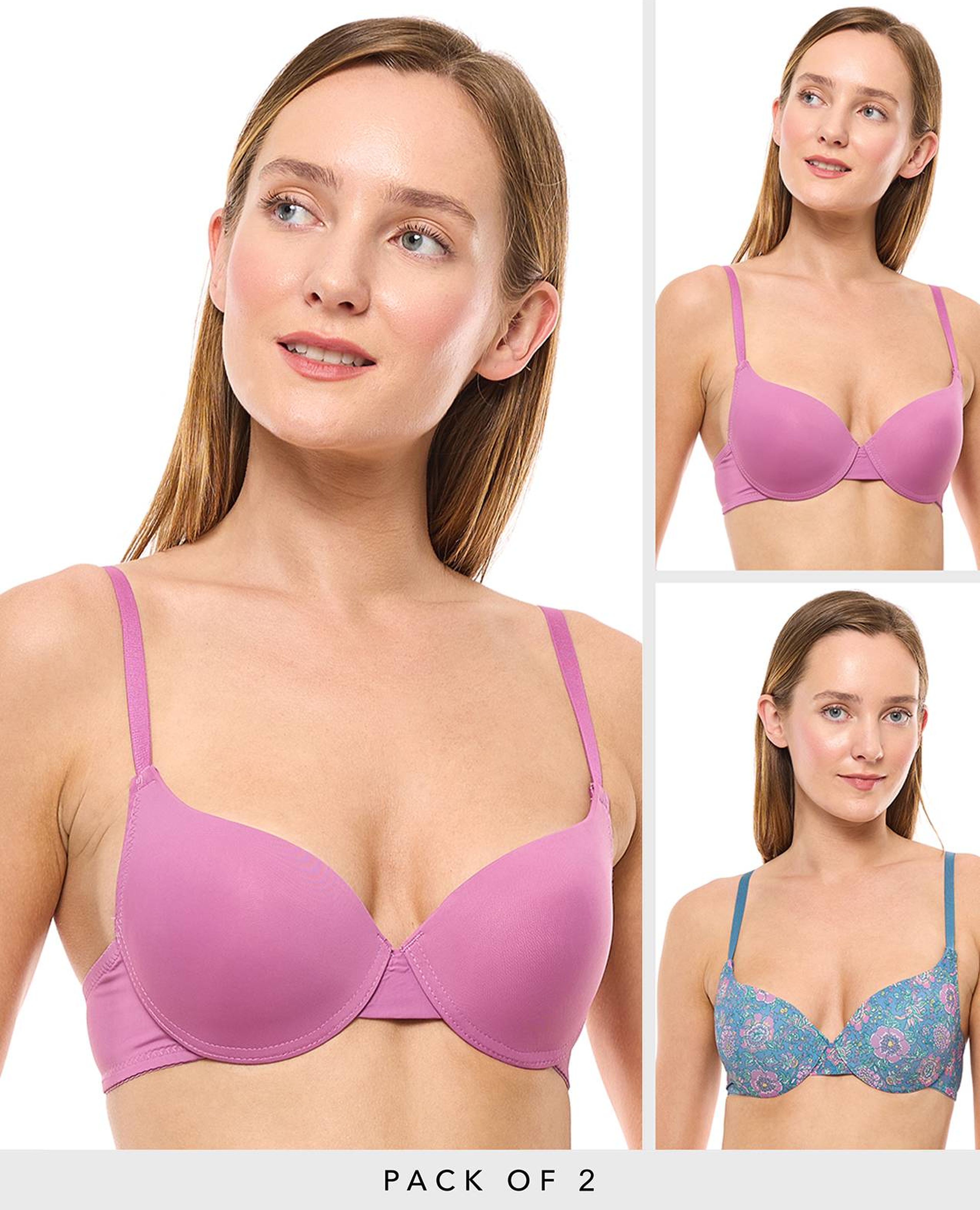 2 Pack Push-Up Bras