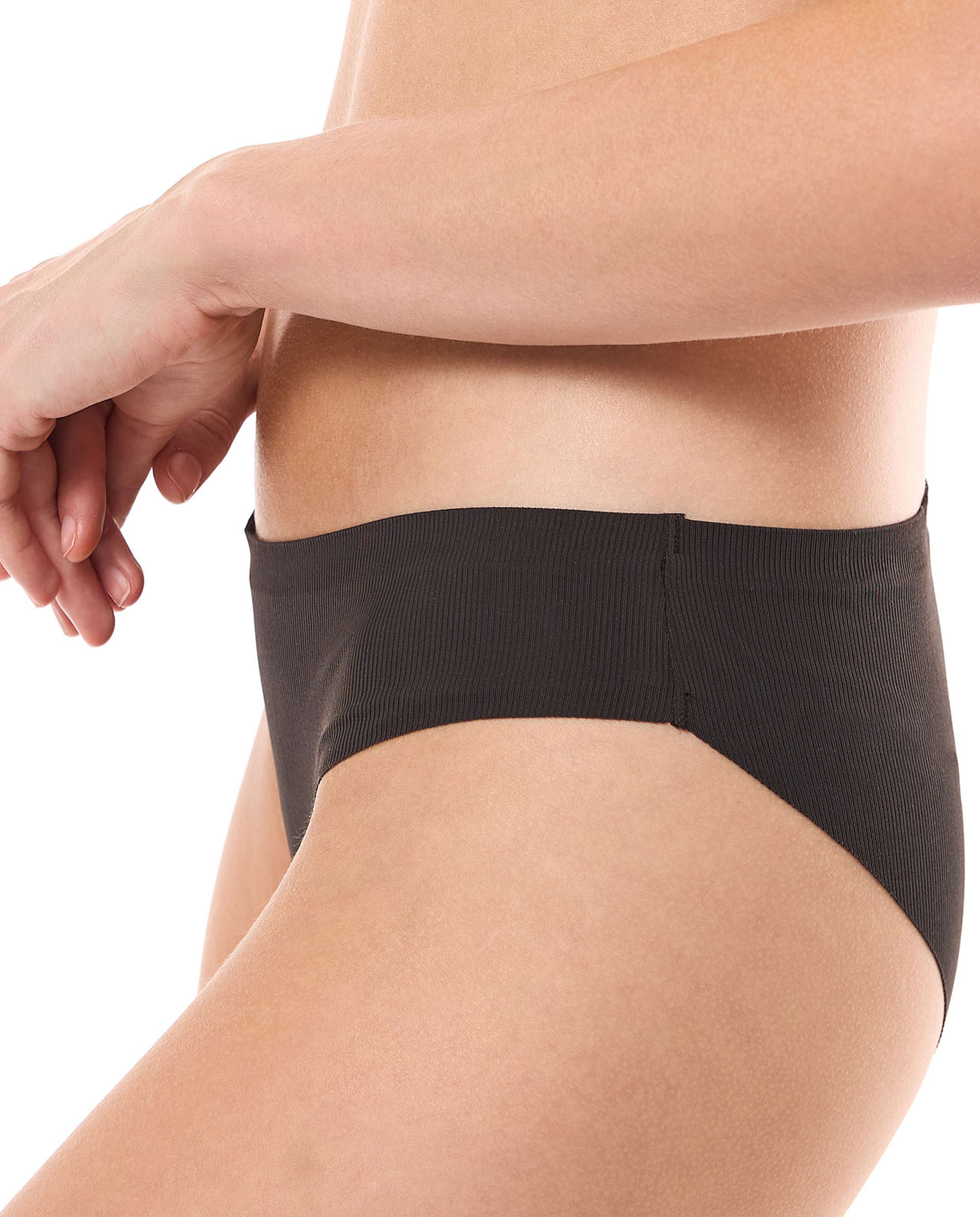 3 Pack Solid Seamless Bikini Briefs