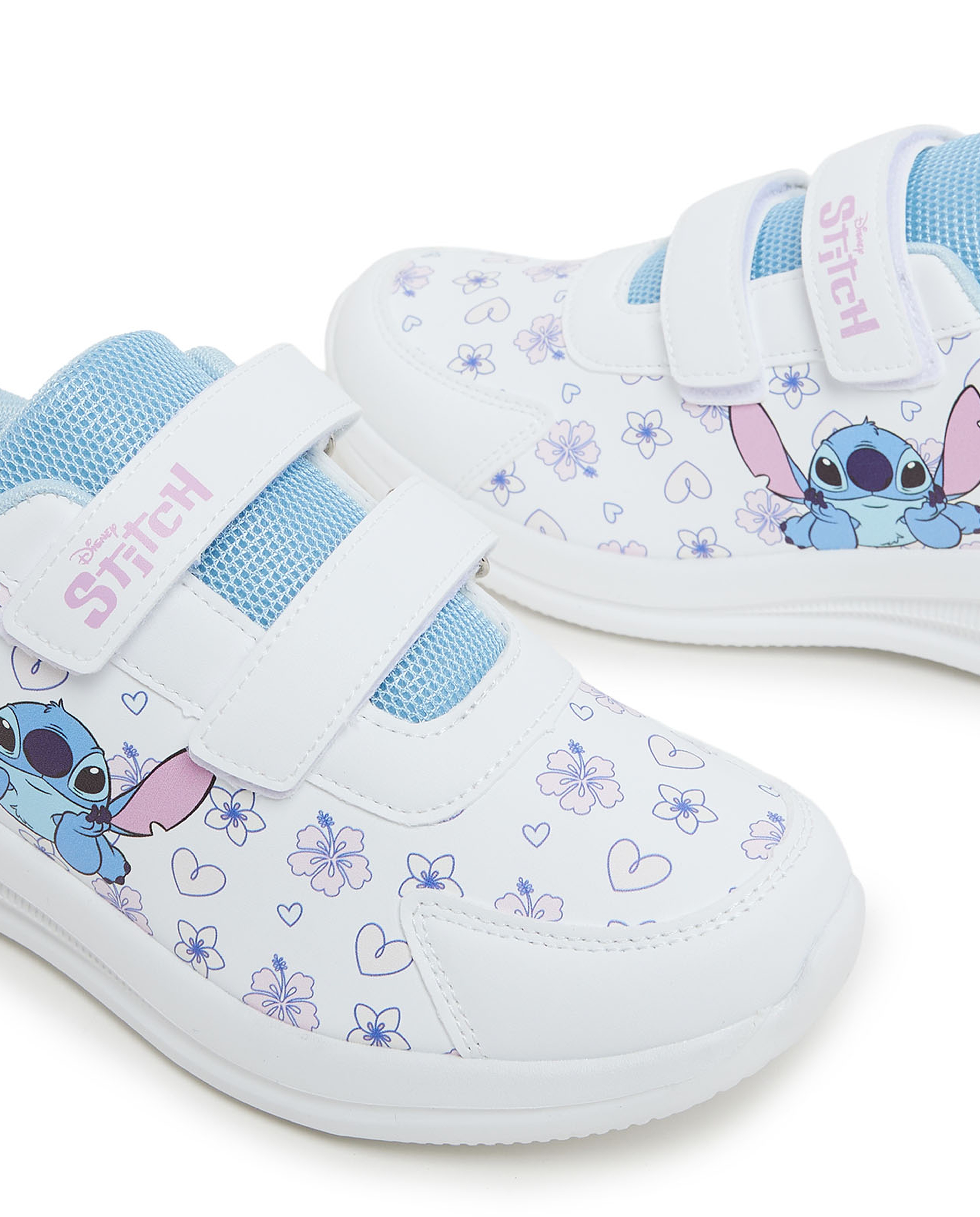 Stitch Printed Velcro Closure Shoes