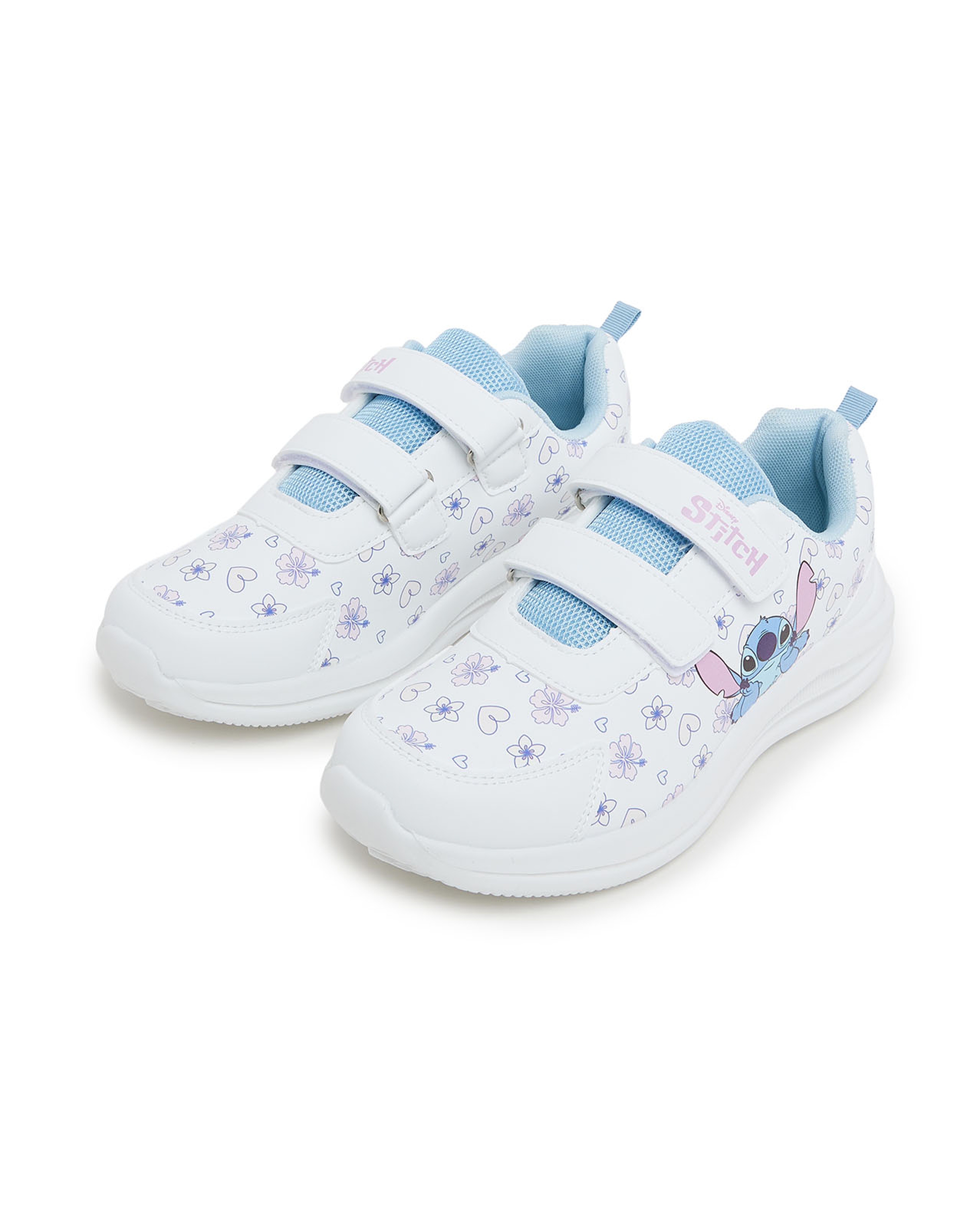 Stitch Printed Velcro Closure Shoes