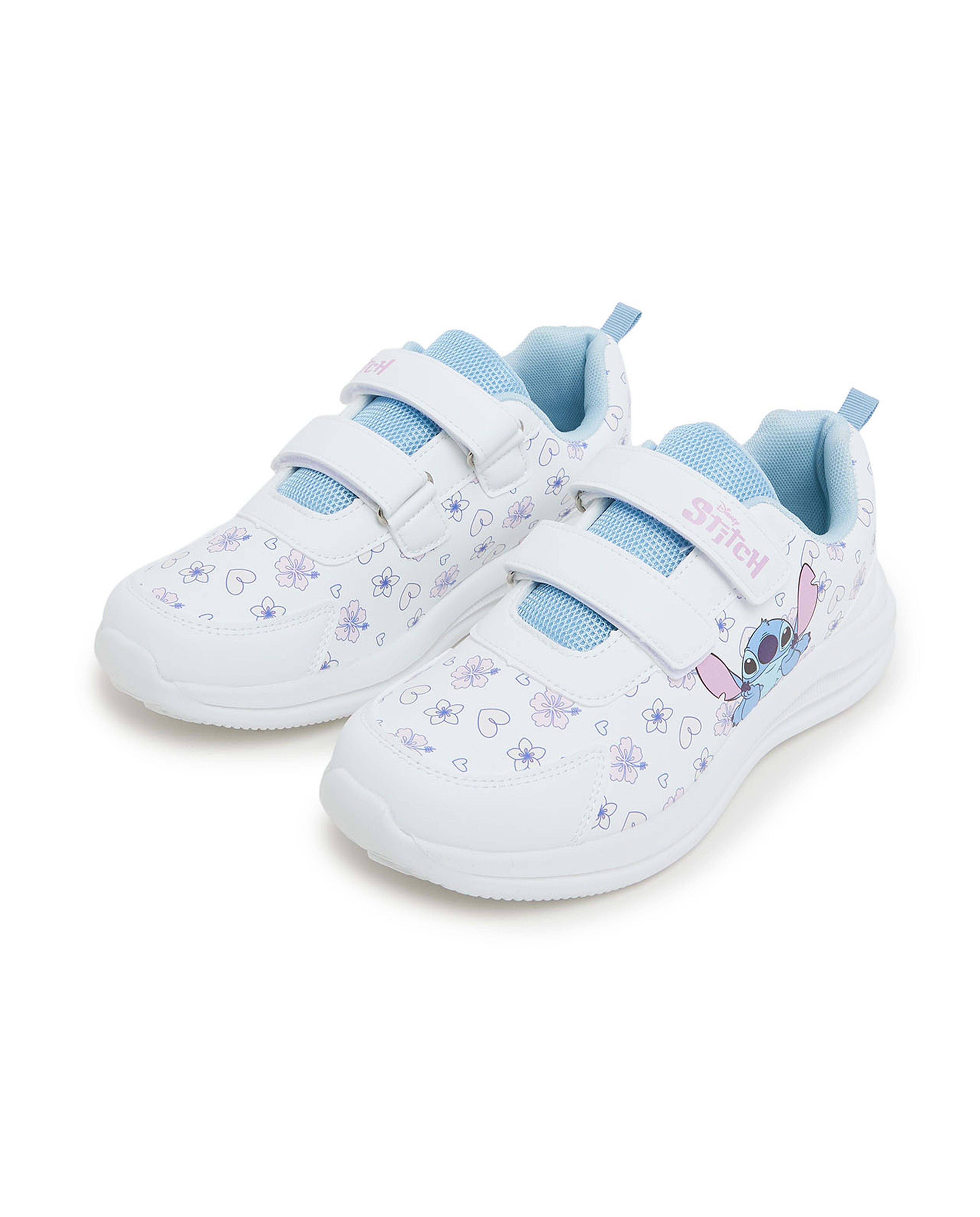 Stitch Printed Velcro Closure Shoes