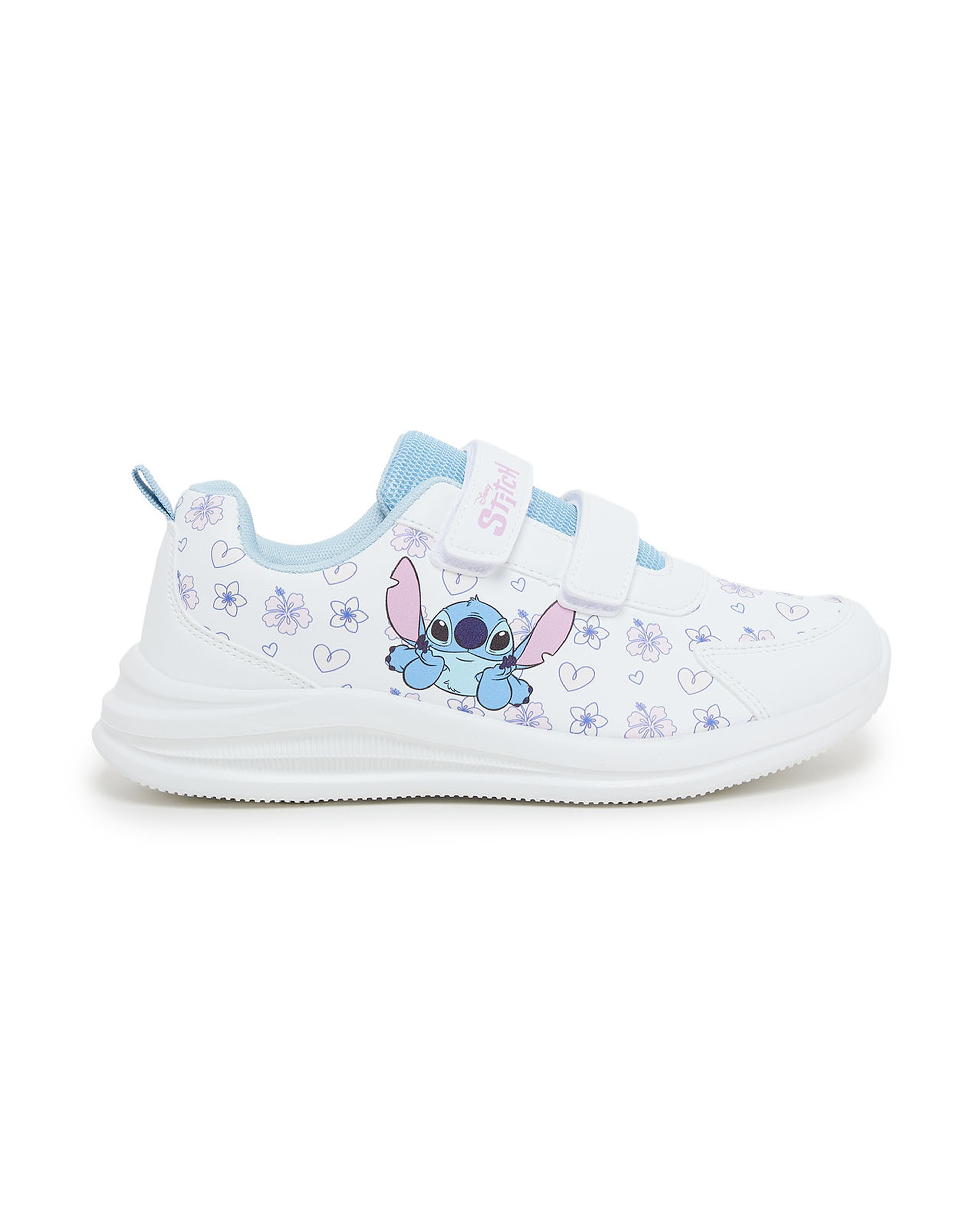 Stitch Printed Velcro Closure Shoes