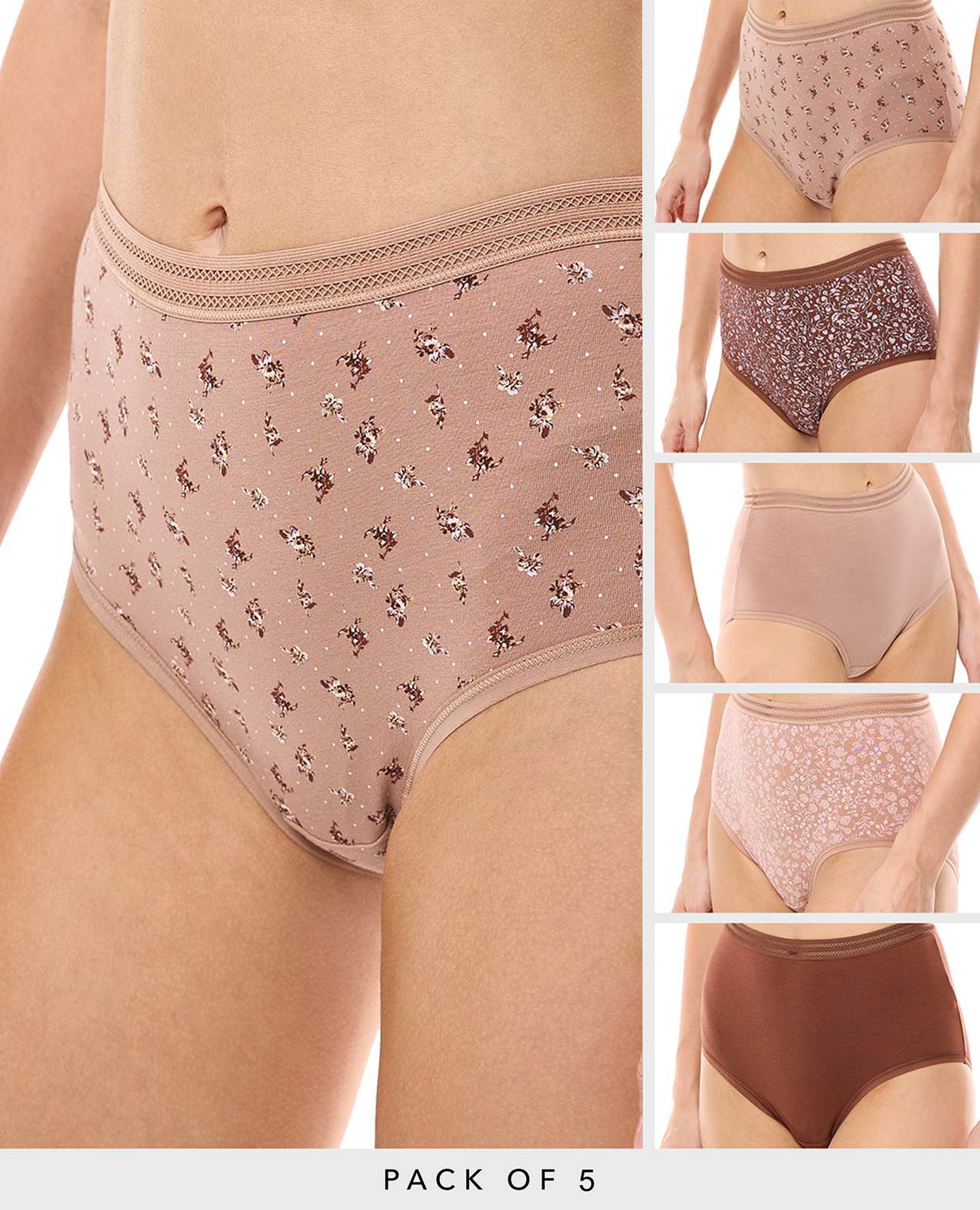 طقم سروال داخلي كامل - 5 قطع
