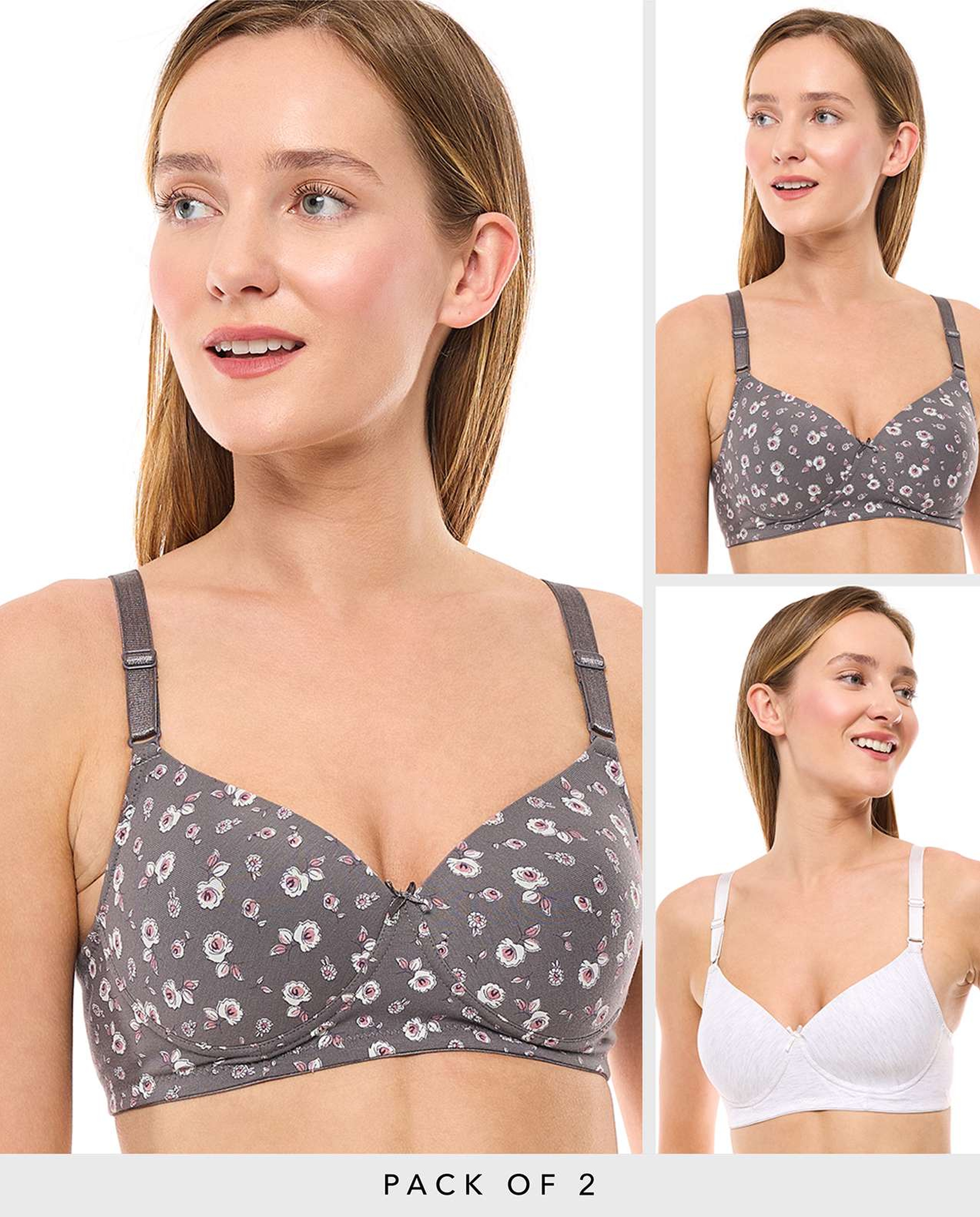 2 Pack T-Shirt Bras