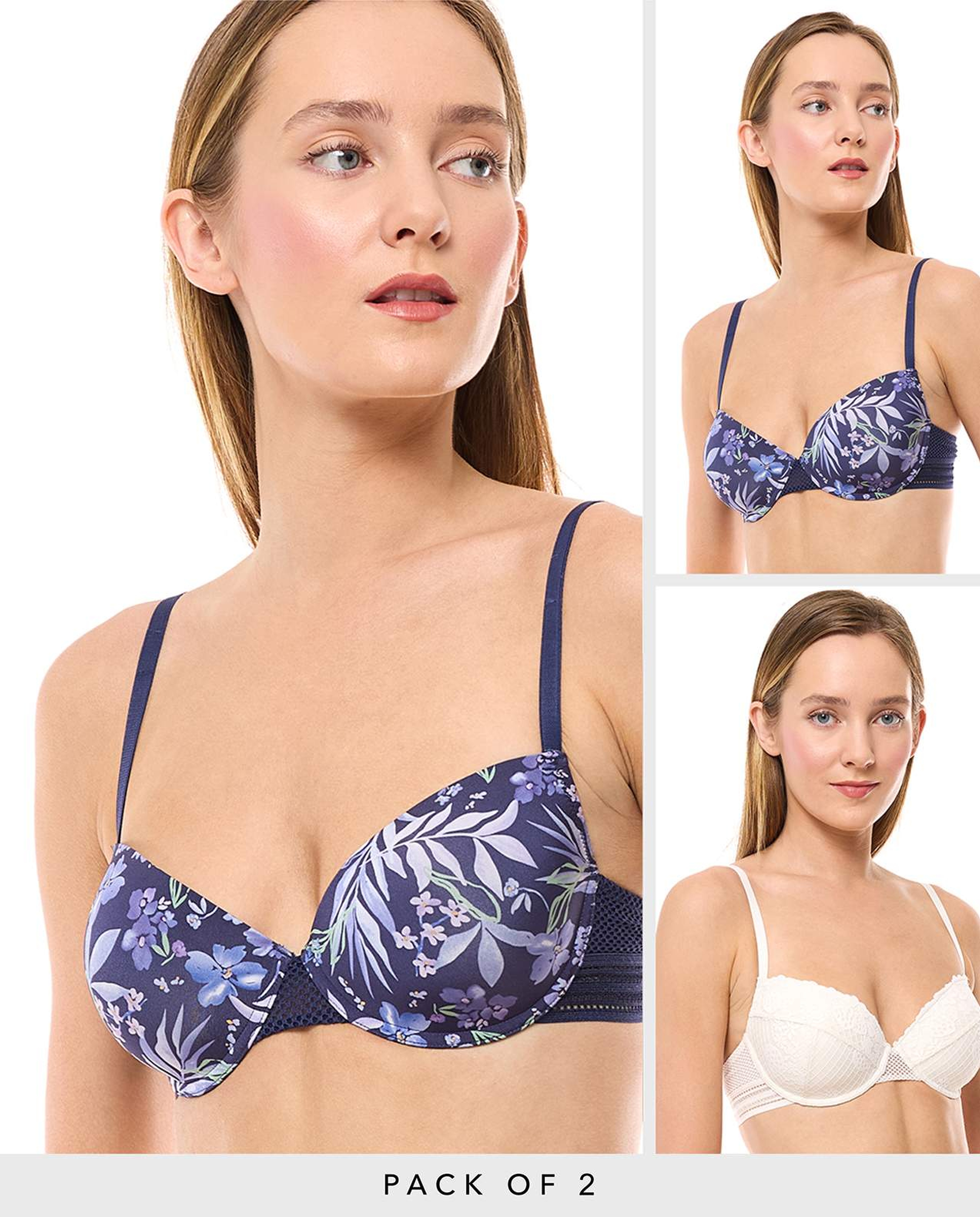 2 Pack T-Shirt Bras