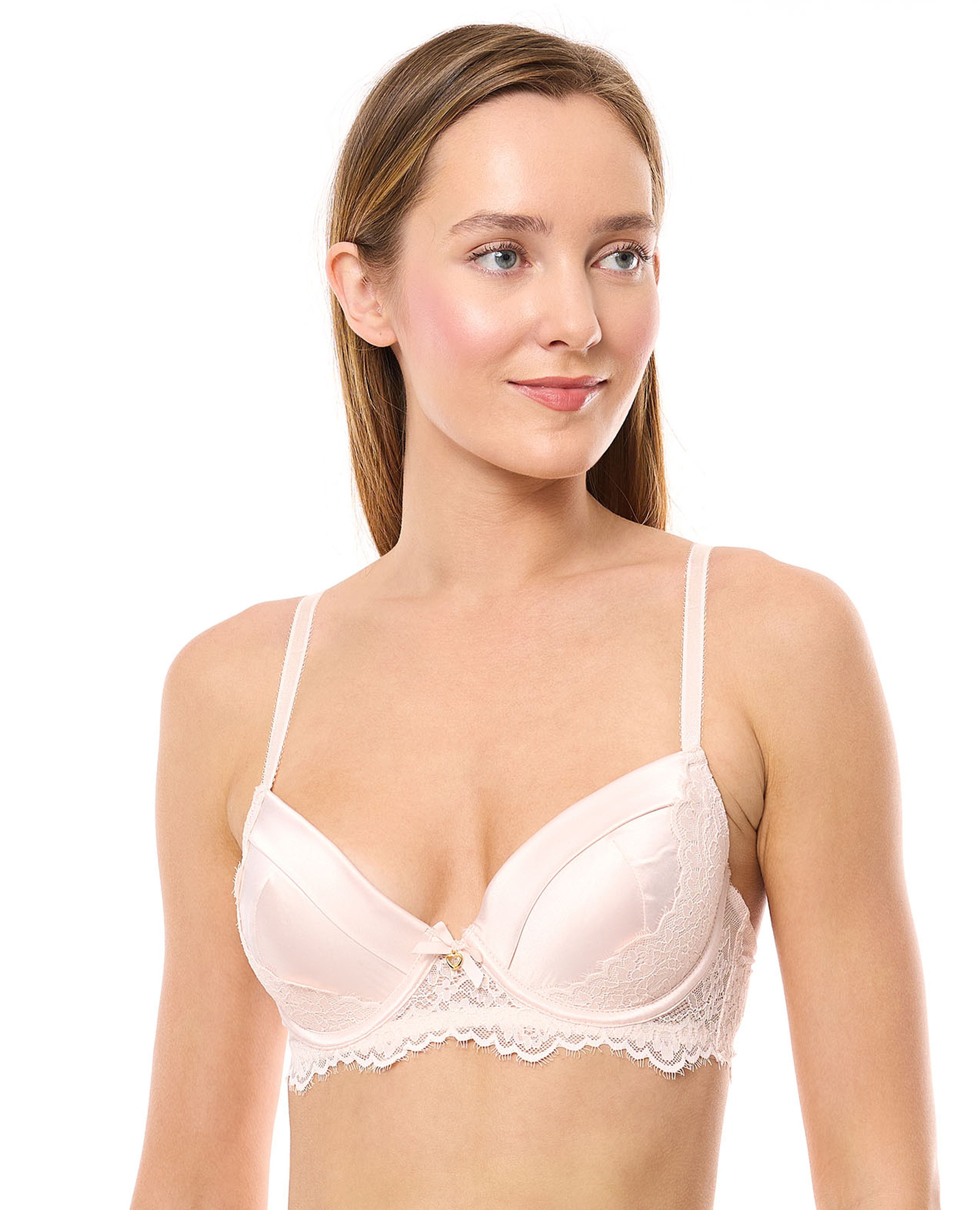 Lace Trim Push Up Bra