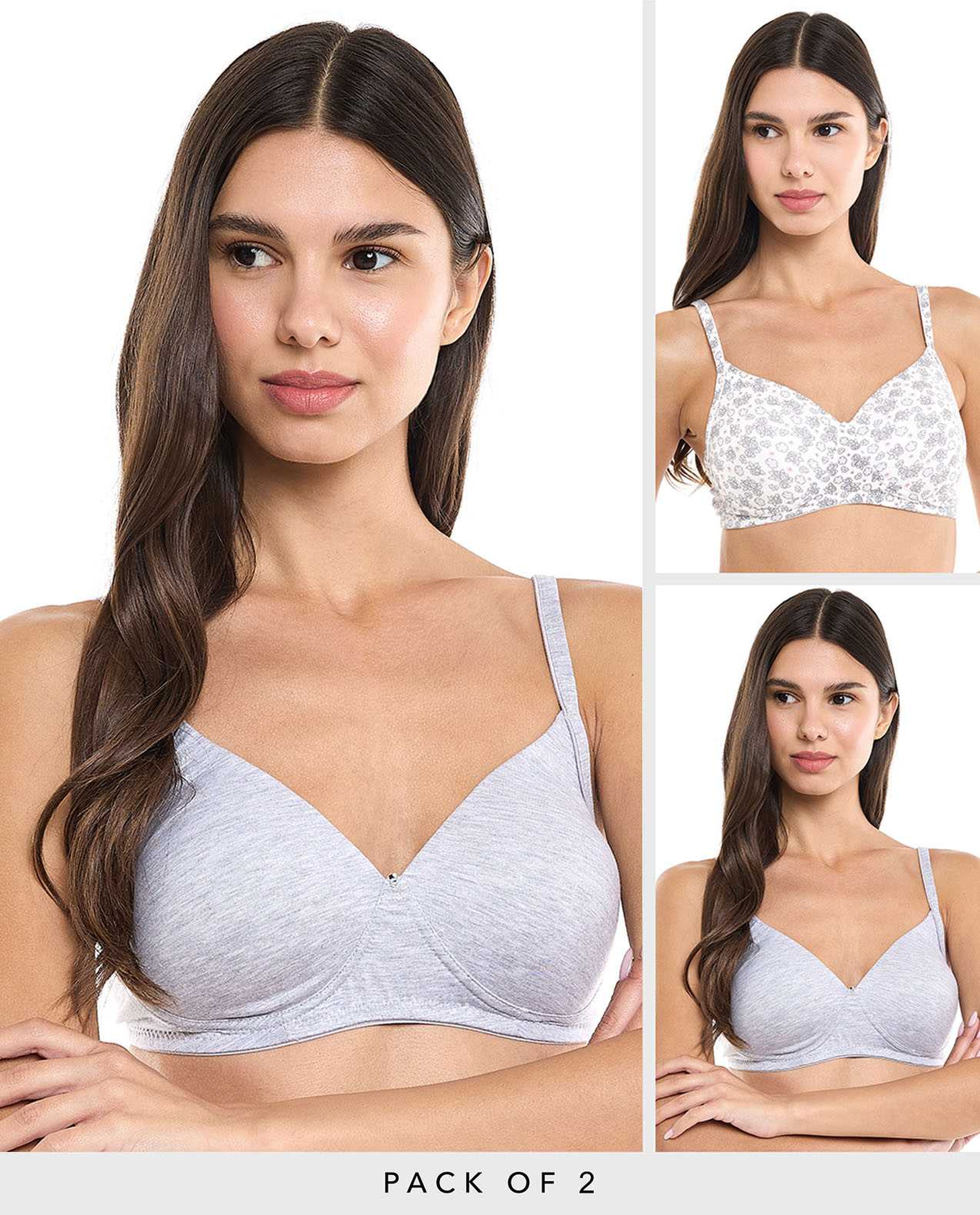 2 Pack Wireless Bra