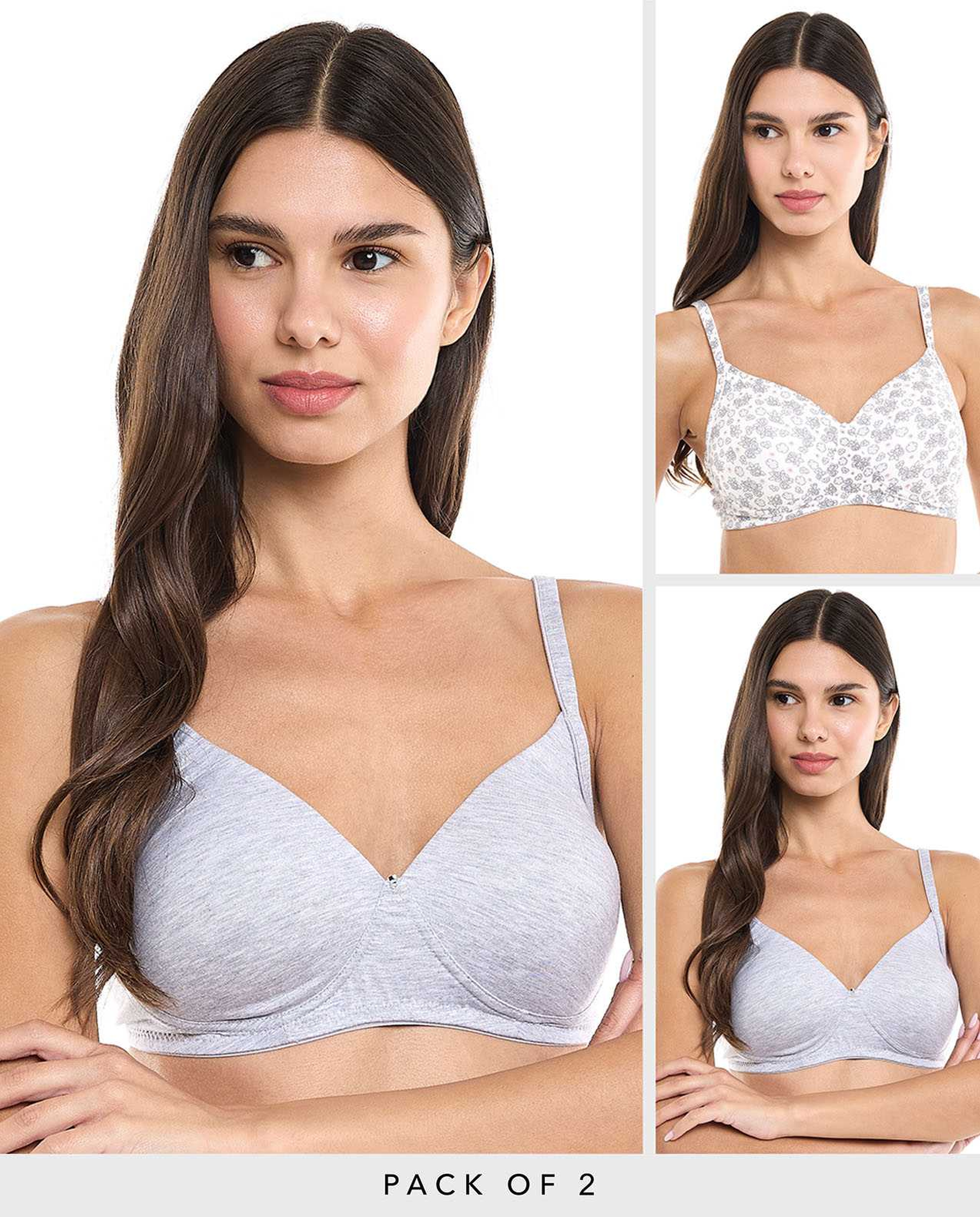 2 Pack Wireless Bra