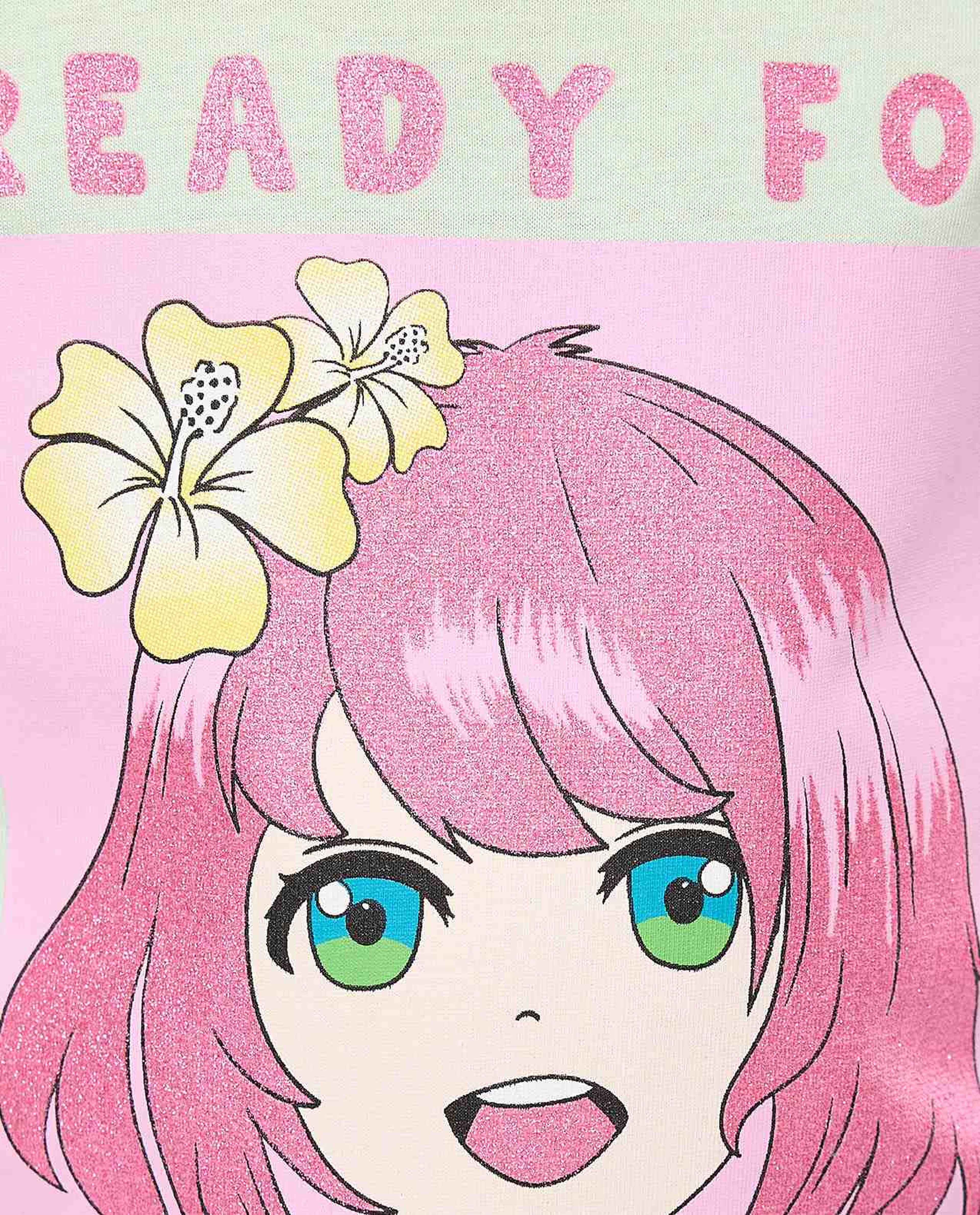 Printed T-Shirt with Crew Neck and Short Sleeves