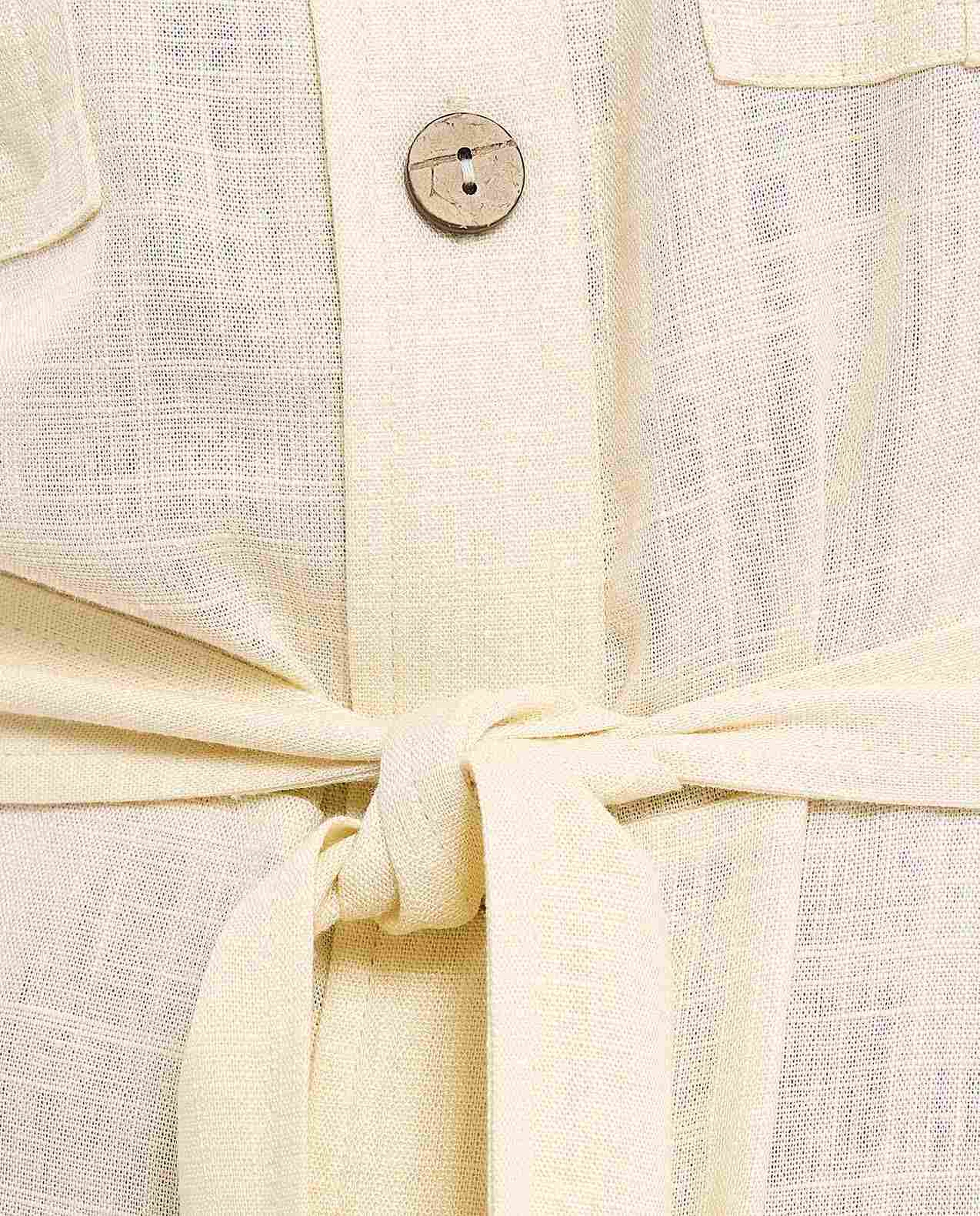 Pocket Detail Sleeveless Shirt Dress with Classic Collar