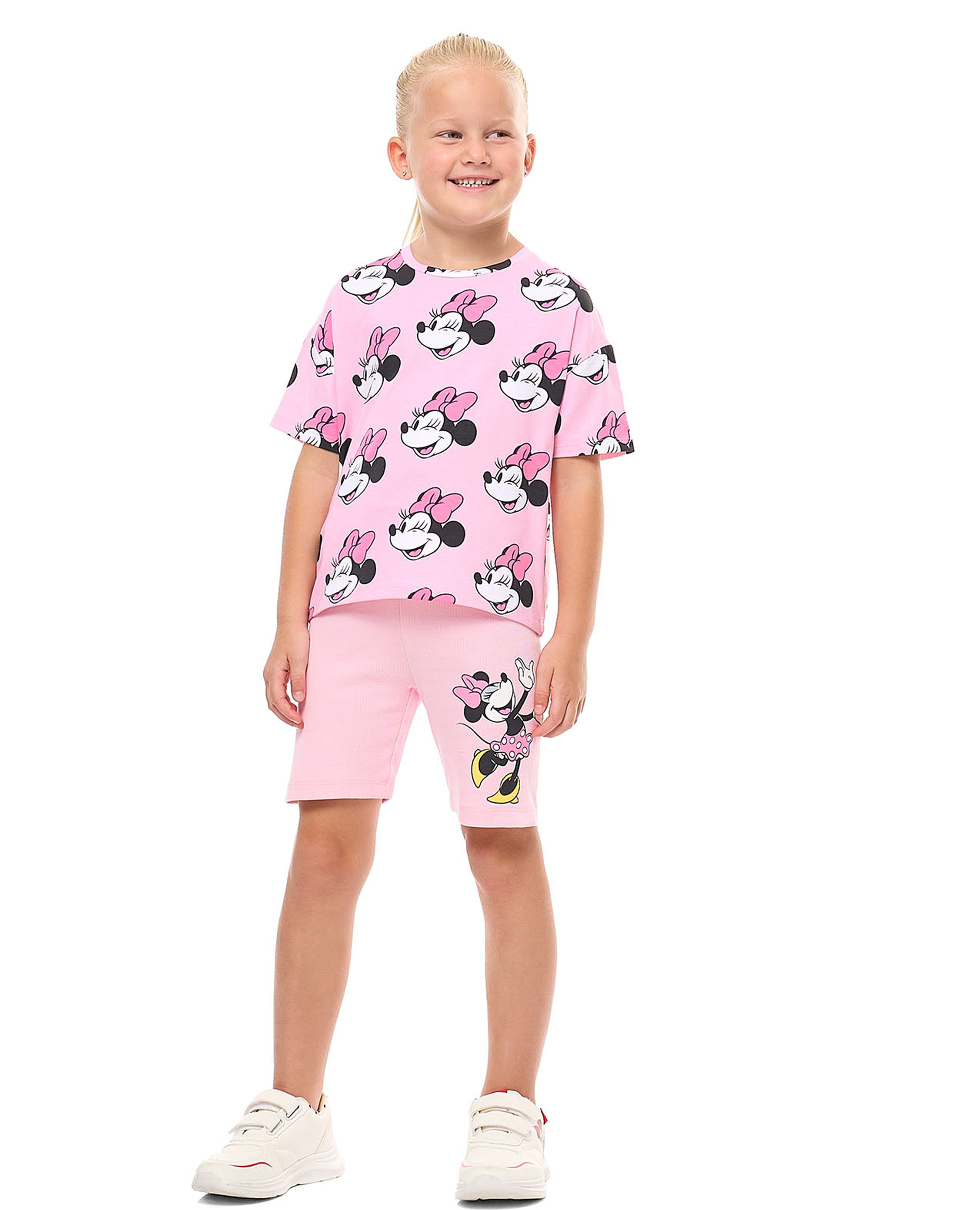 Minnie Mouse Printed T-Shirt and Shorts Set
