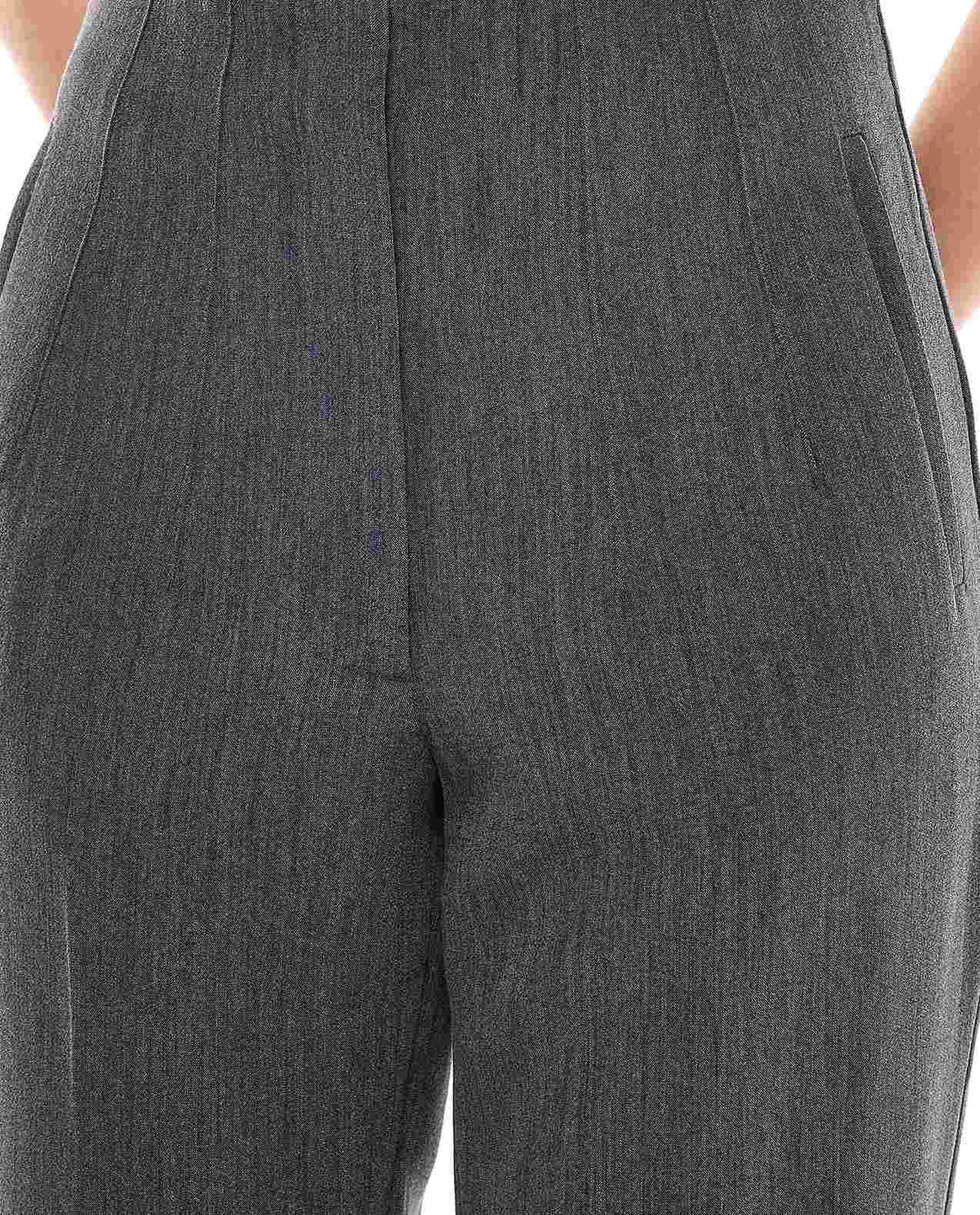 Solid Carrot Fit Trousers