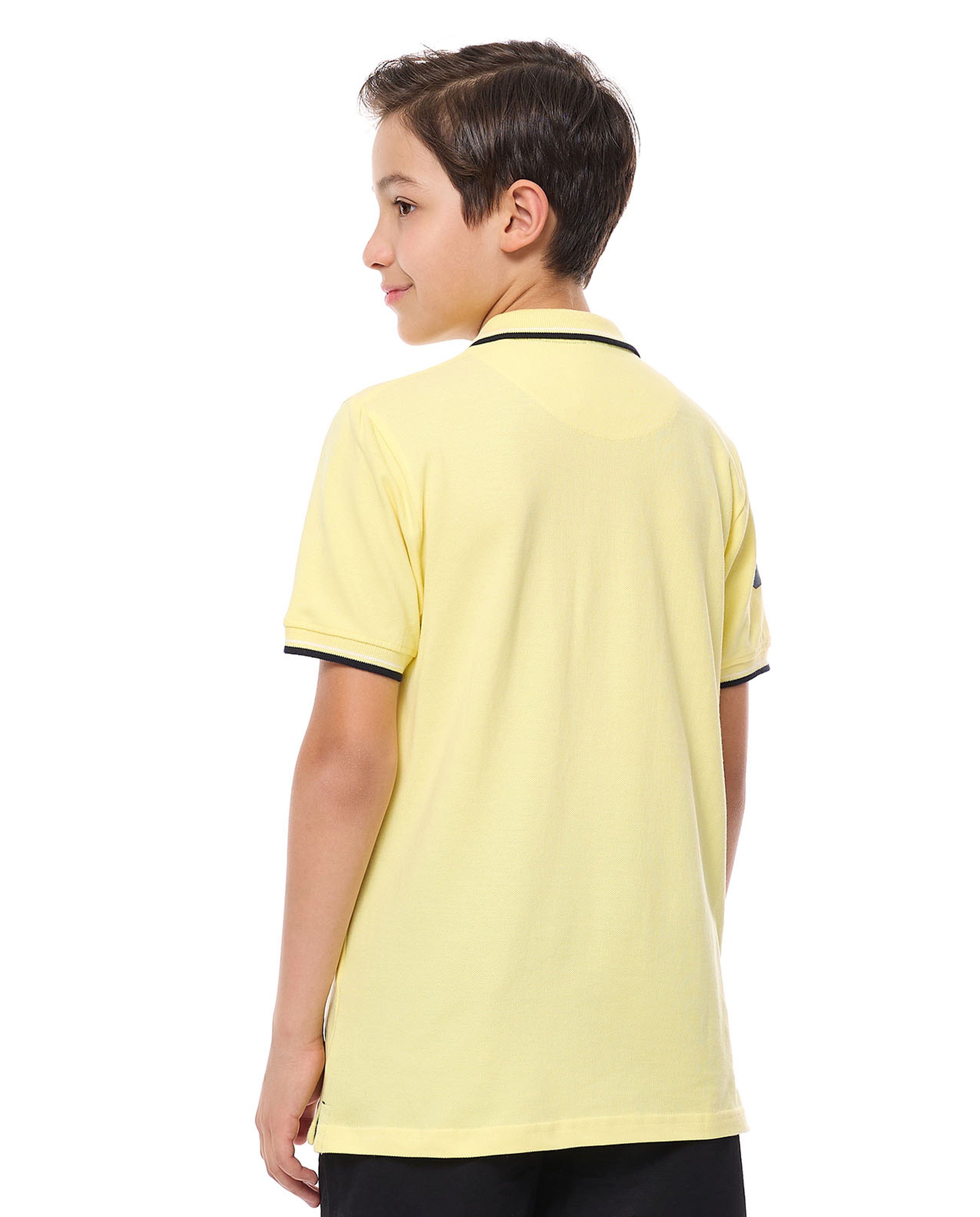 Printed Polo T-Shirt with Short Sleeves