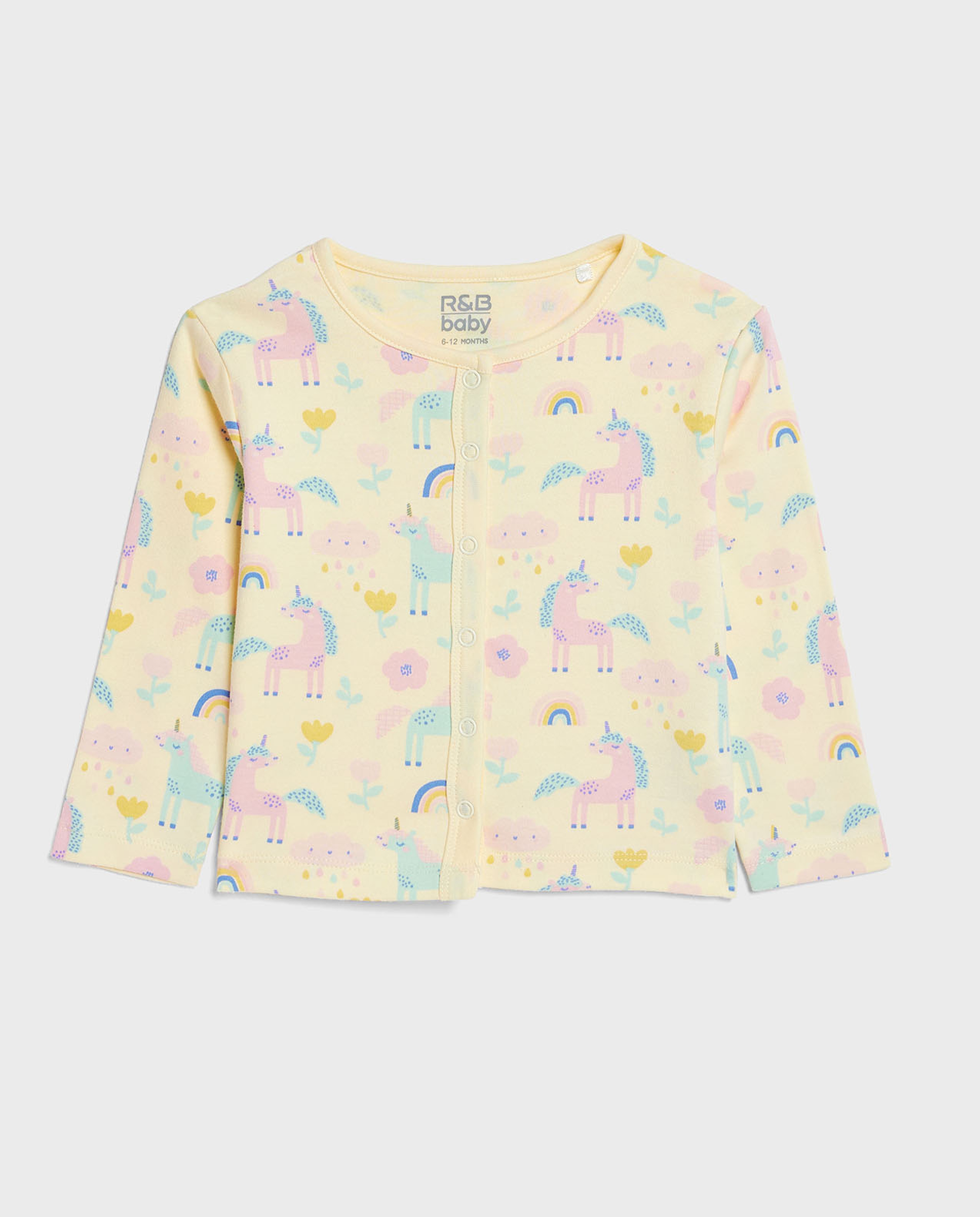 طقم توب وبنطال بطبعة - قطعتين