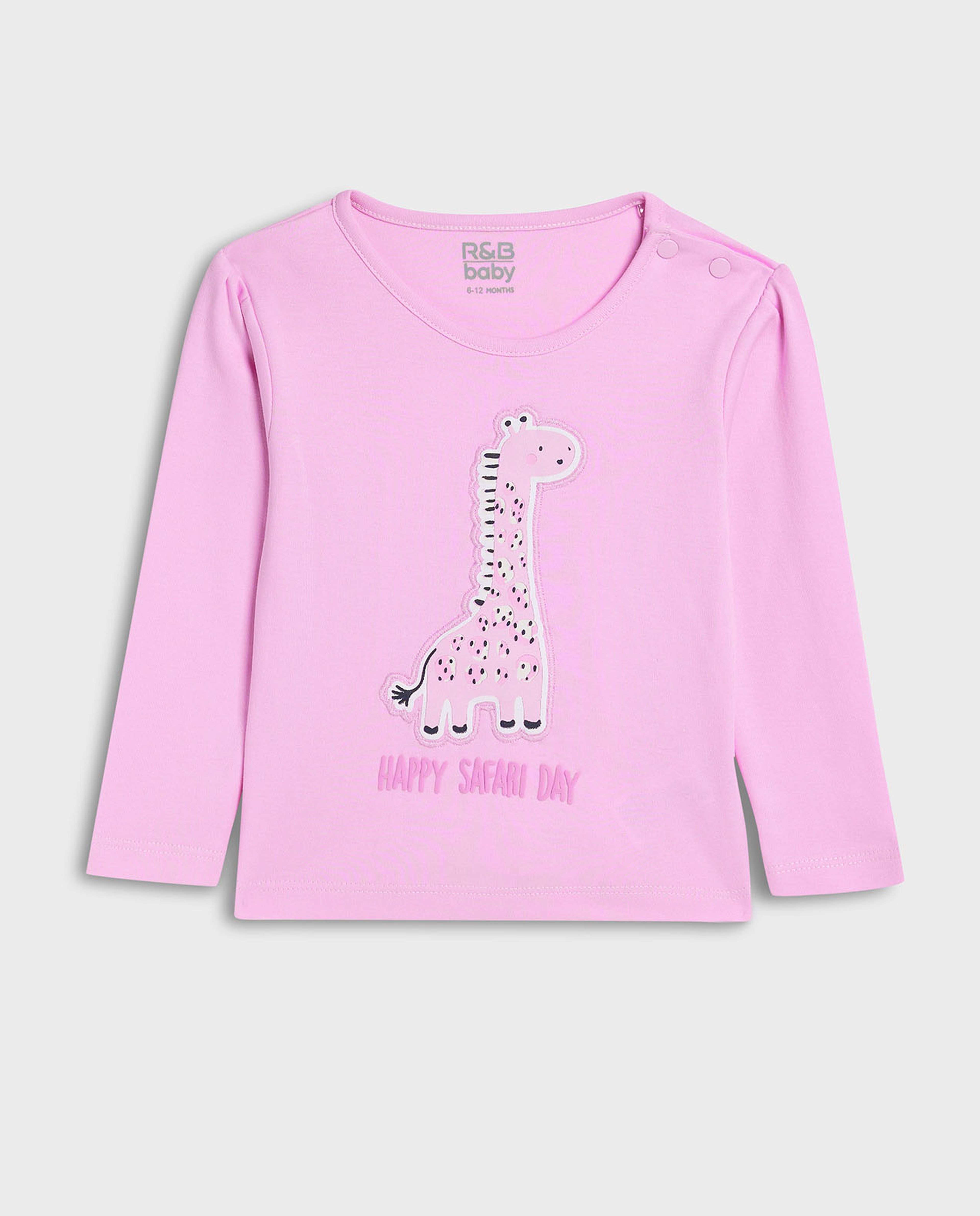 Appliqued Top and Pant Set with Headband