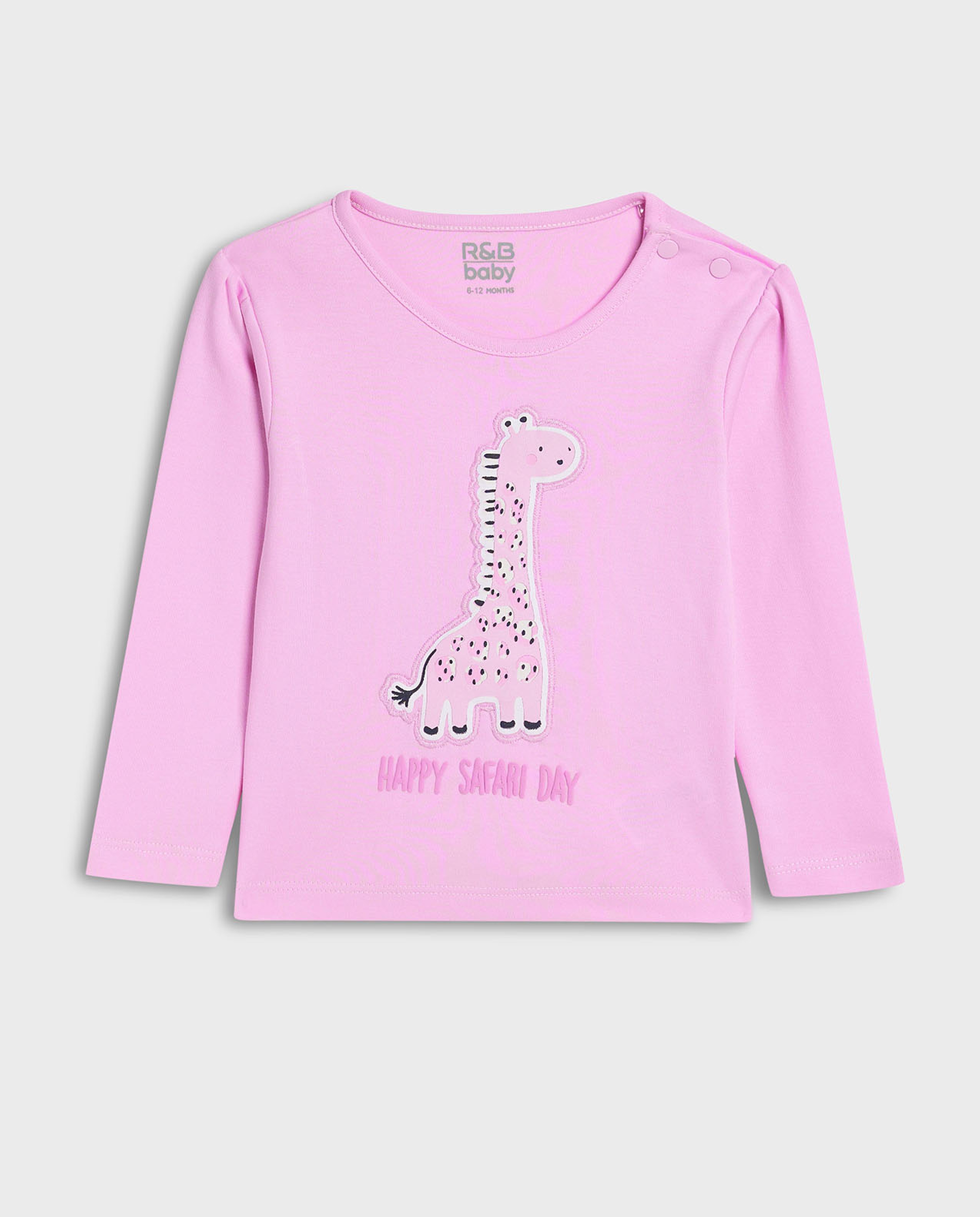 Appliqued Top and Pant Set with Headband