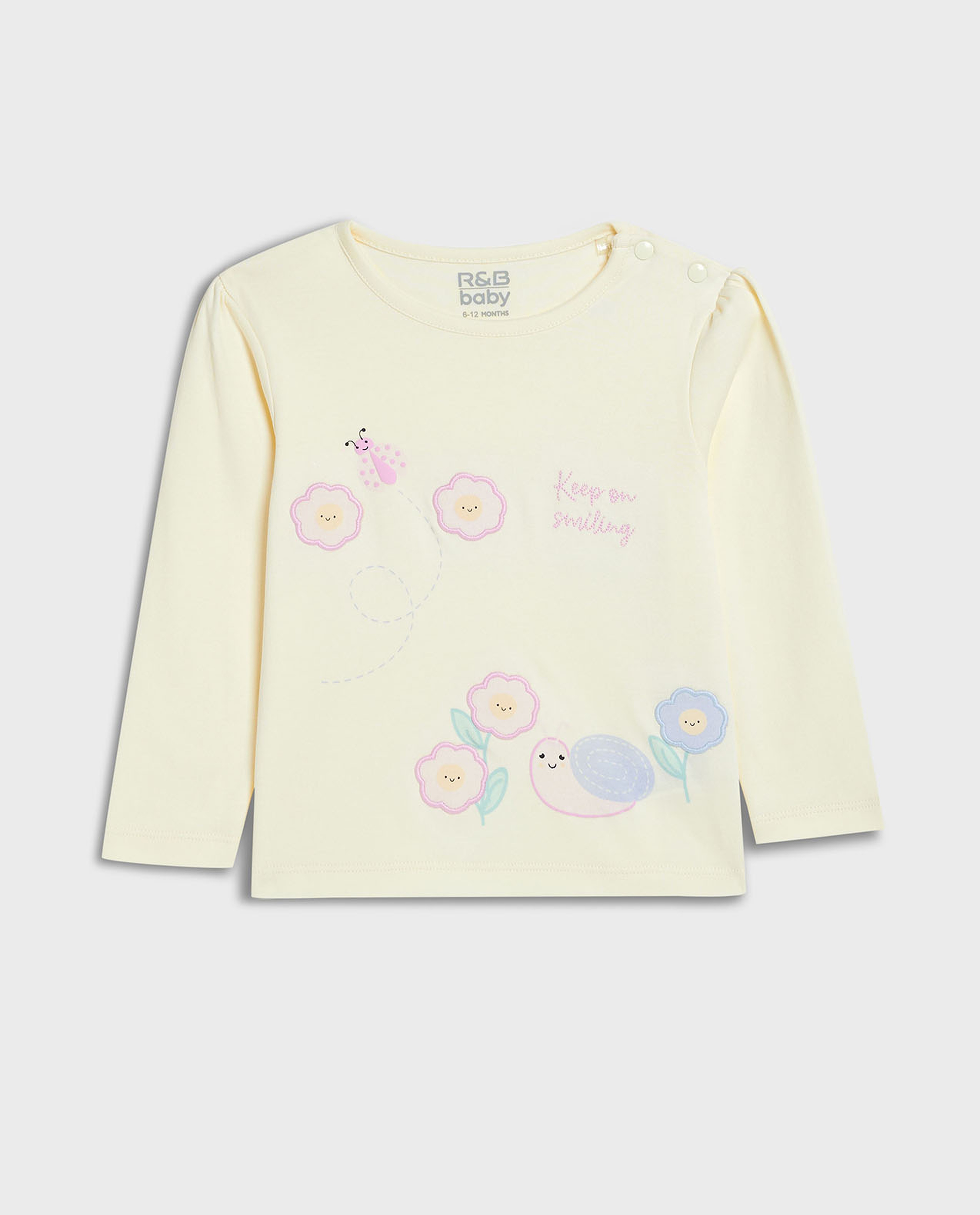 Embroidered Top and Pant Set with Headband