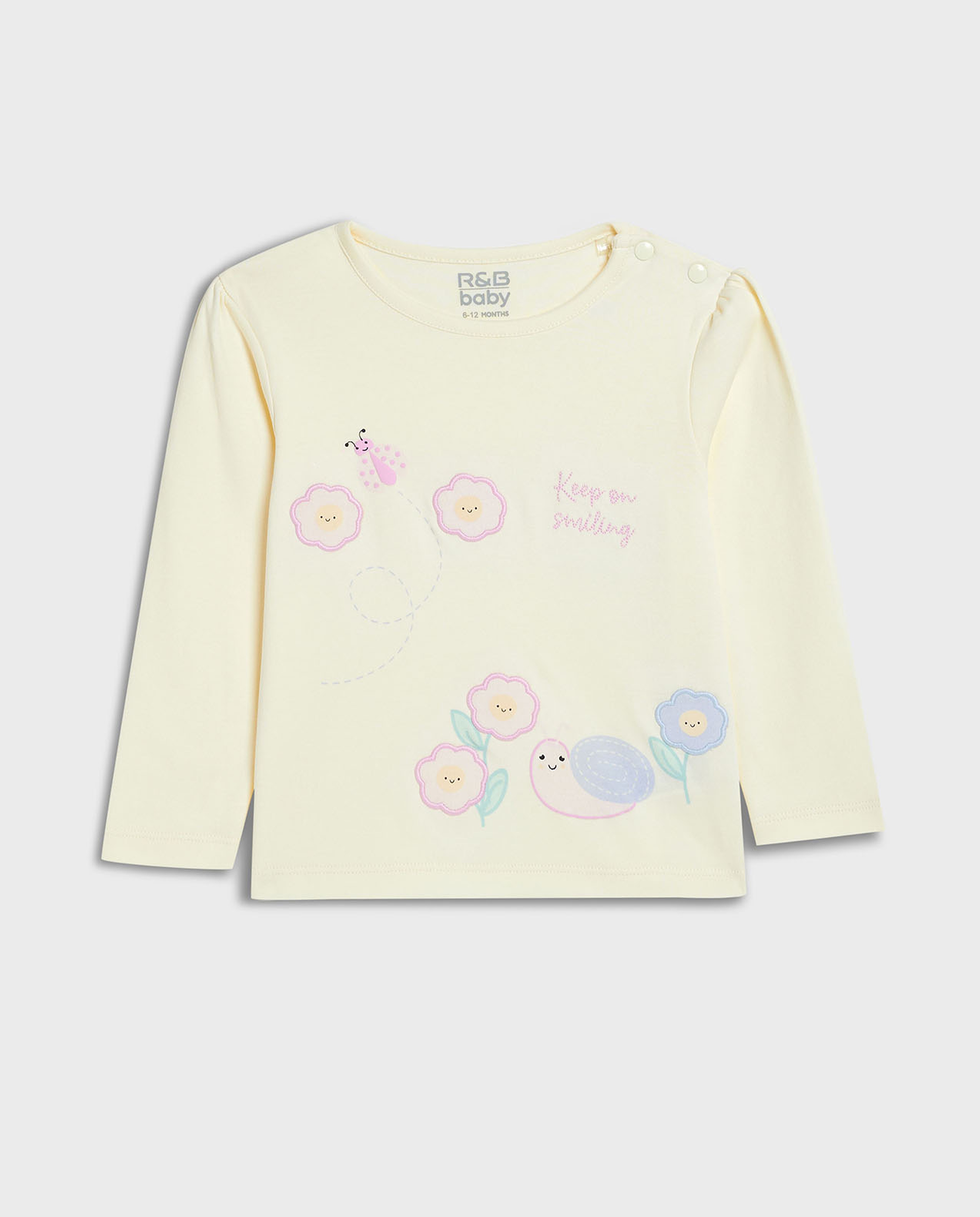 Embroidered Top and Pant Set with Headband