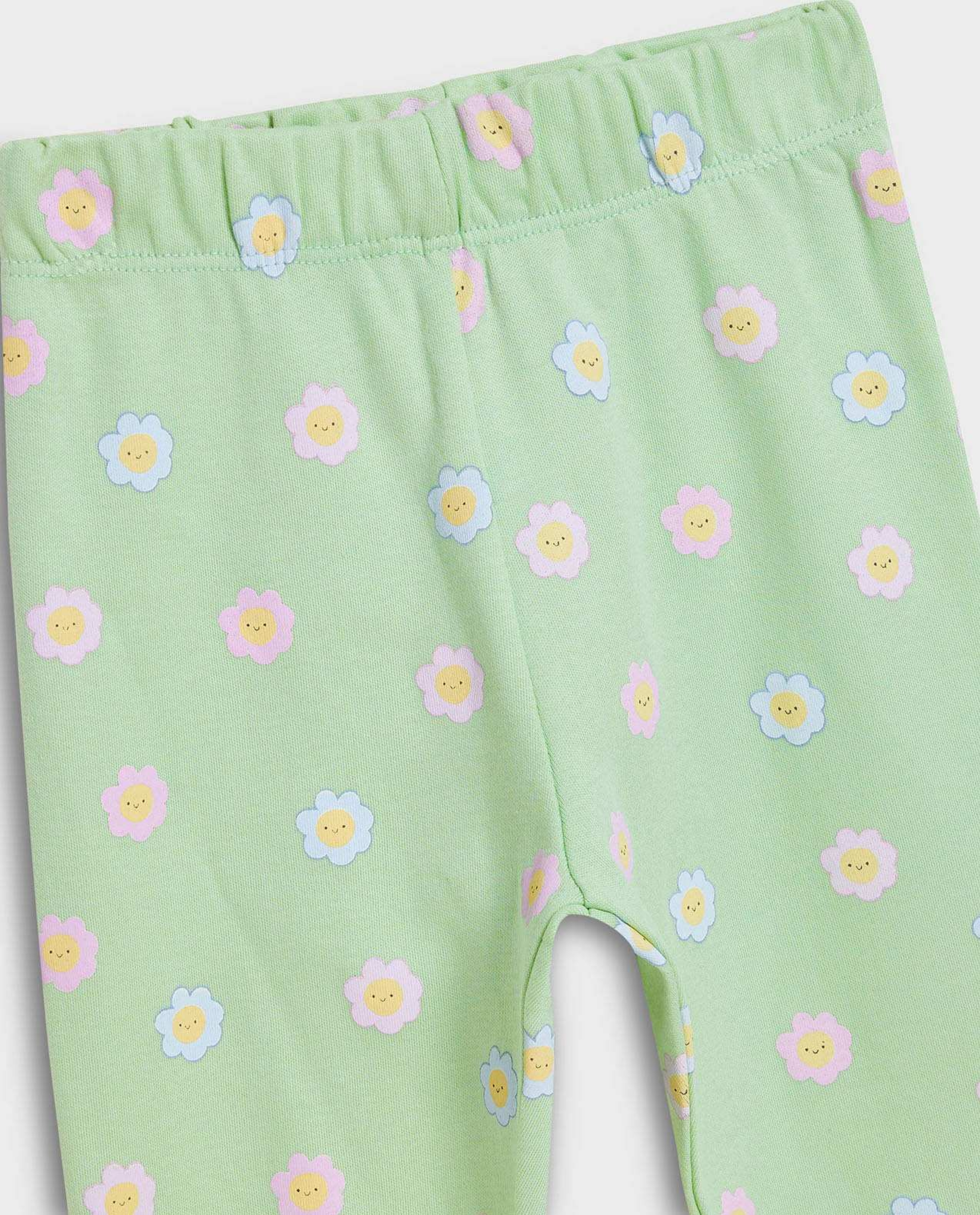 Embroidered Top and Pant Set with Headband