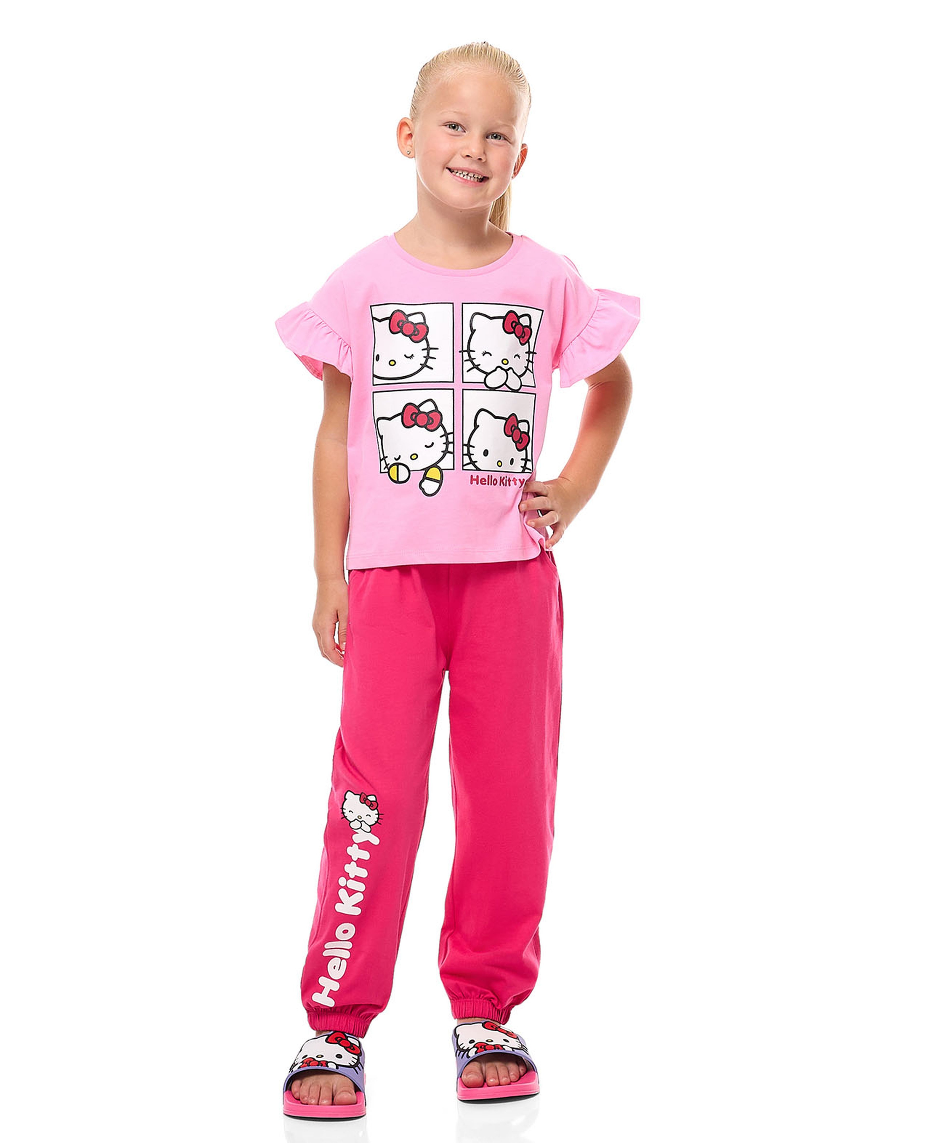 Hello Kitty Printed Pyjama Set