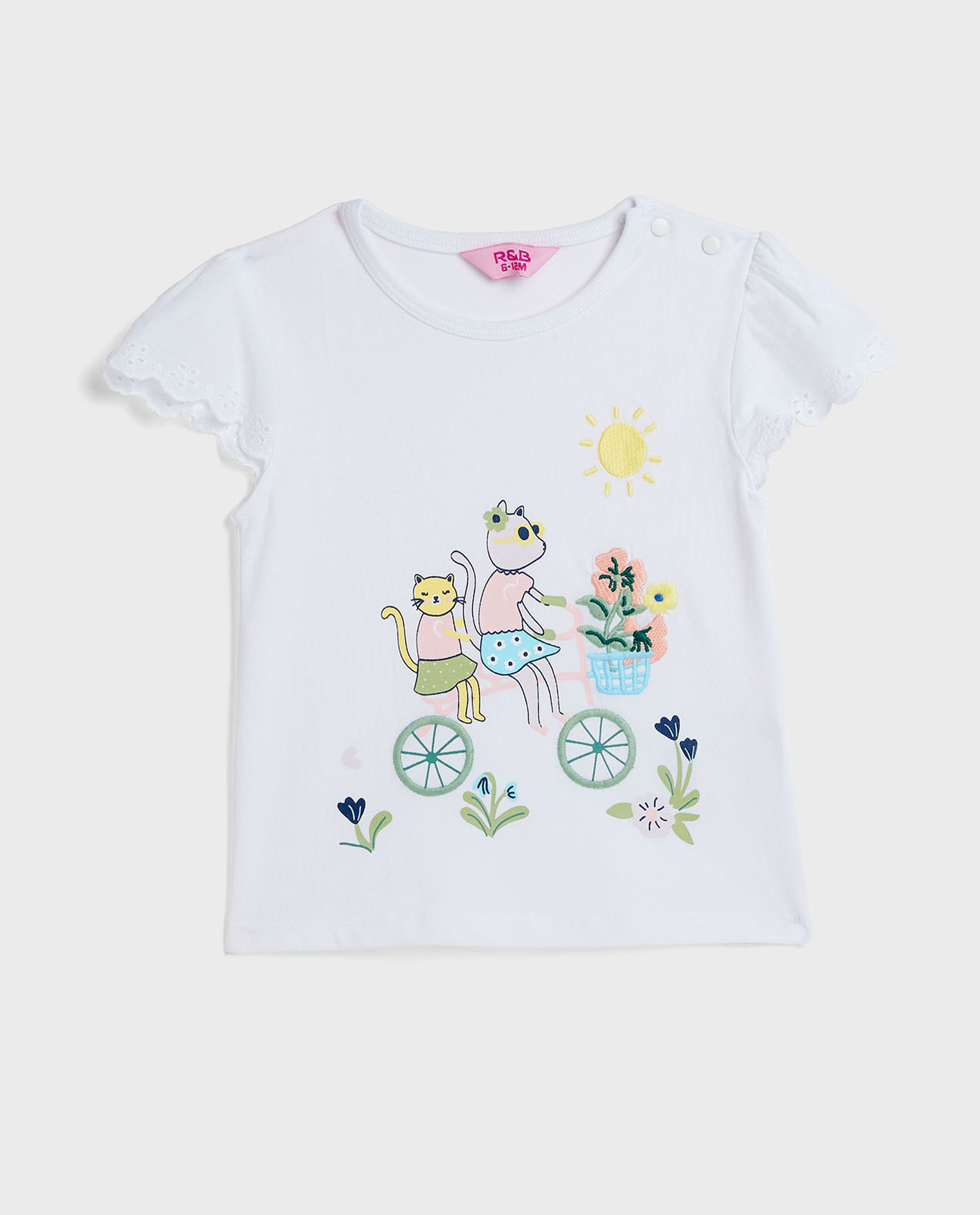 Embroidered Top and Pant Set