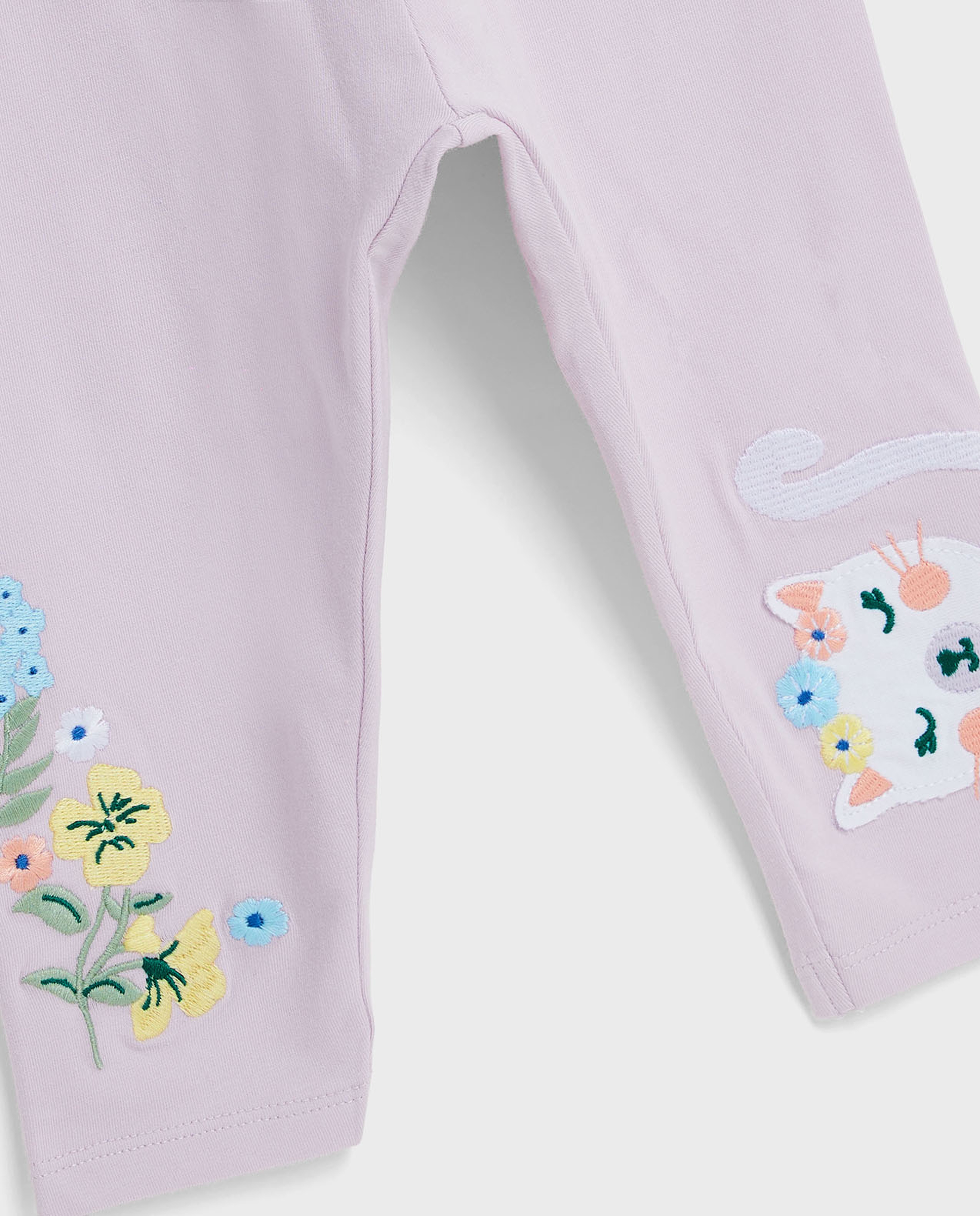 Embroidered Top and Pant Set