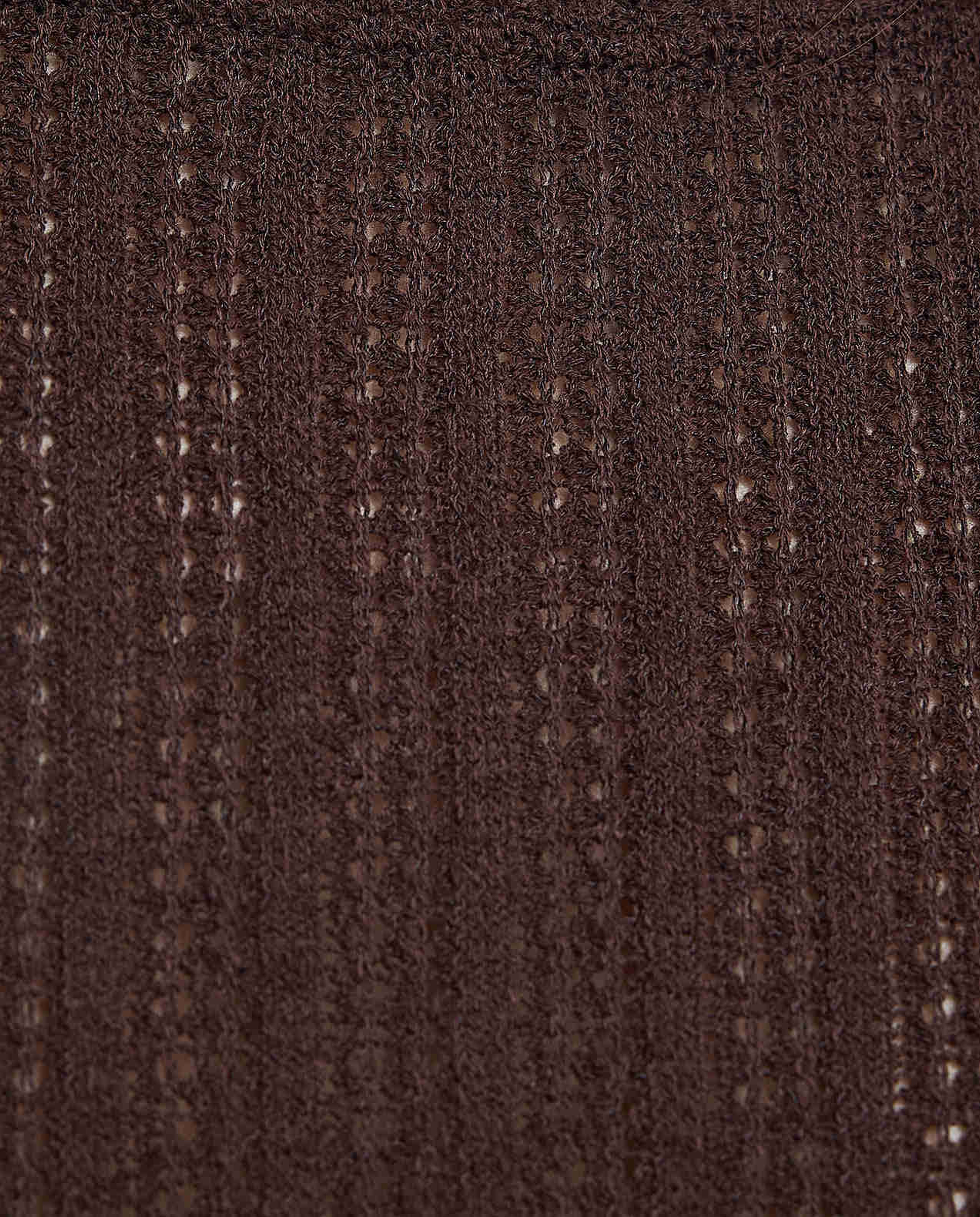 Openwork Top with Crew Neck and Short Sleeves