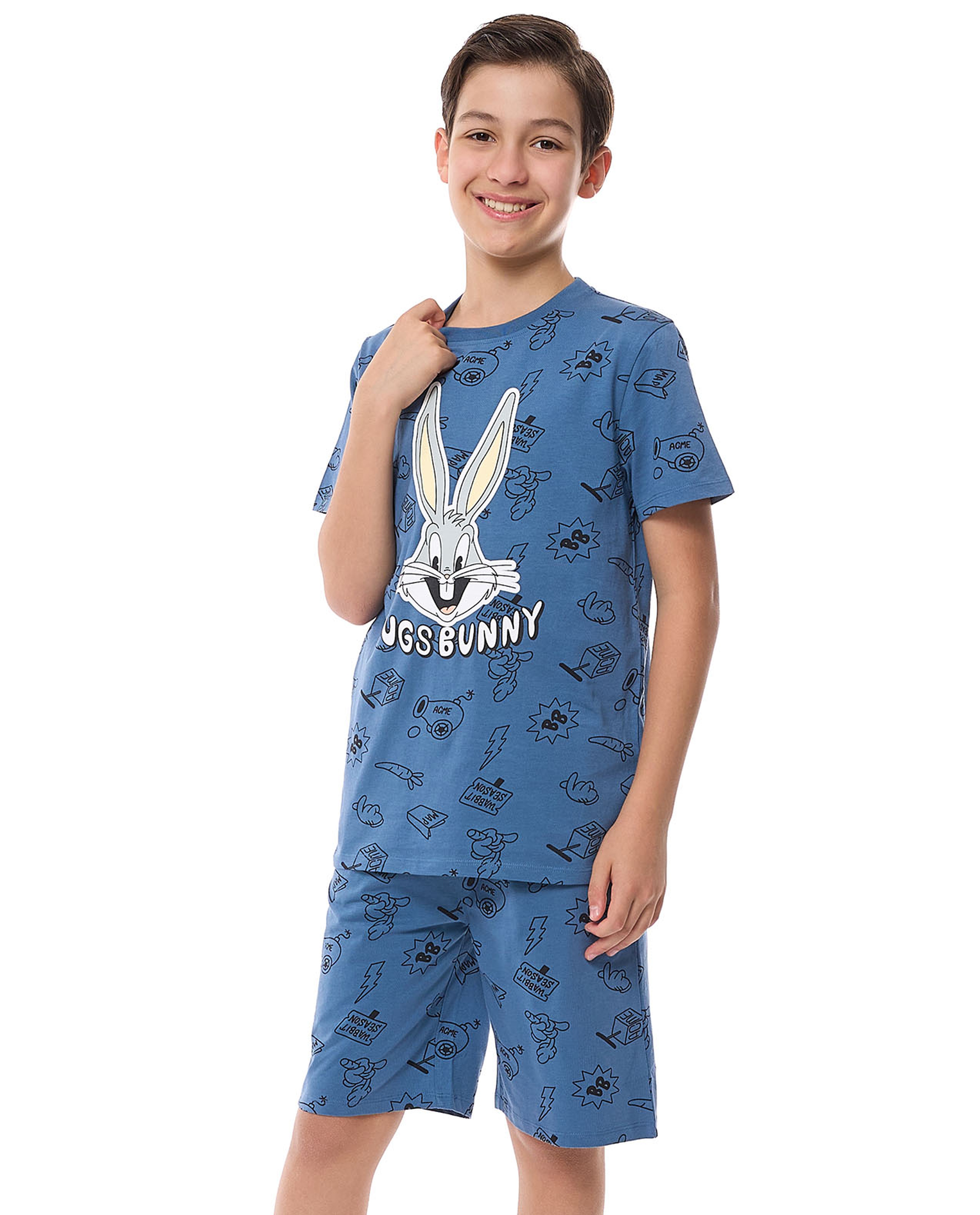 Bugs Bunny Printed Shorty Pyjama Set