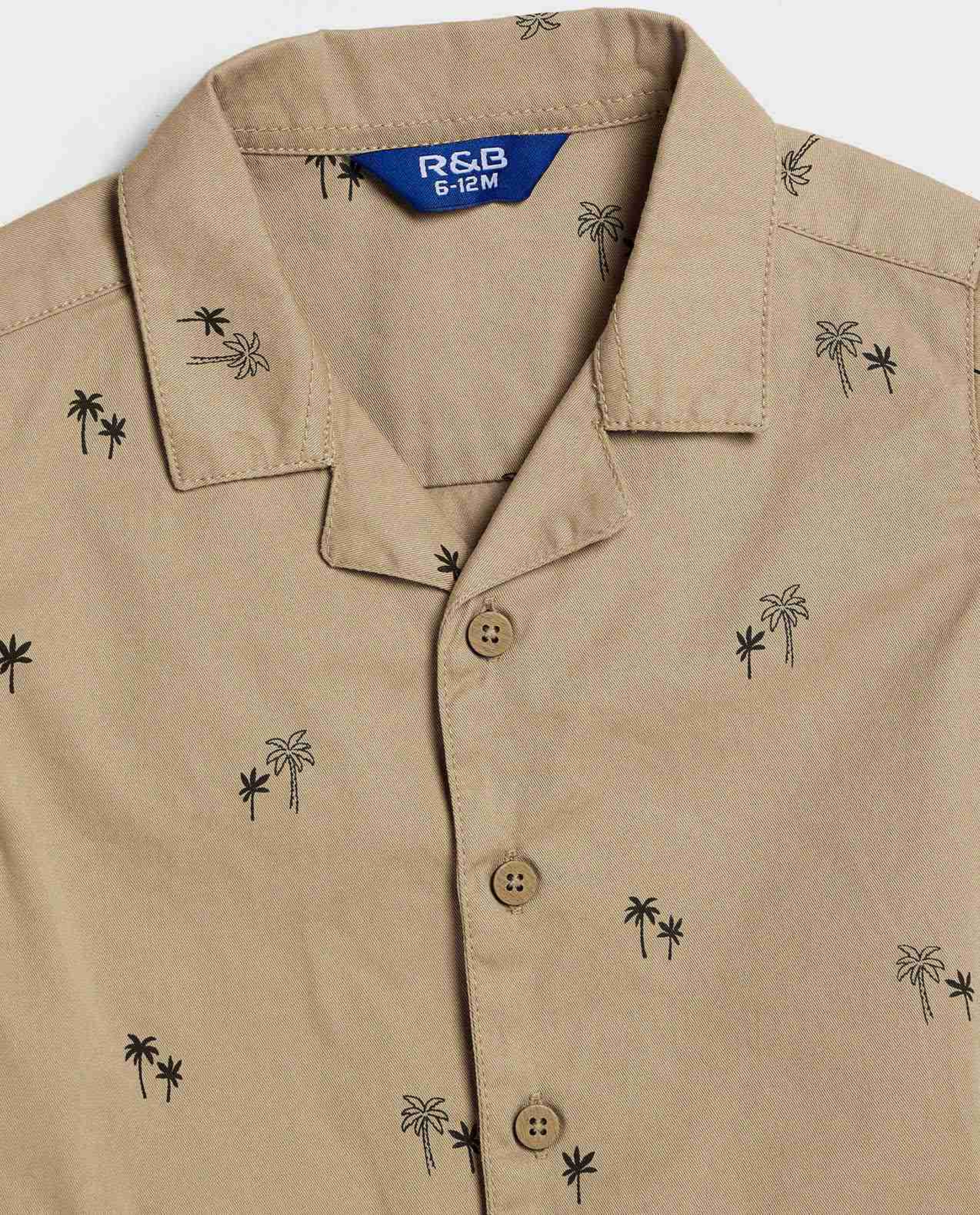 Printed Shirt and Shorts Set