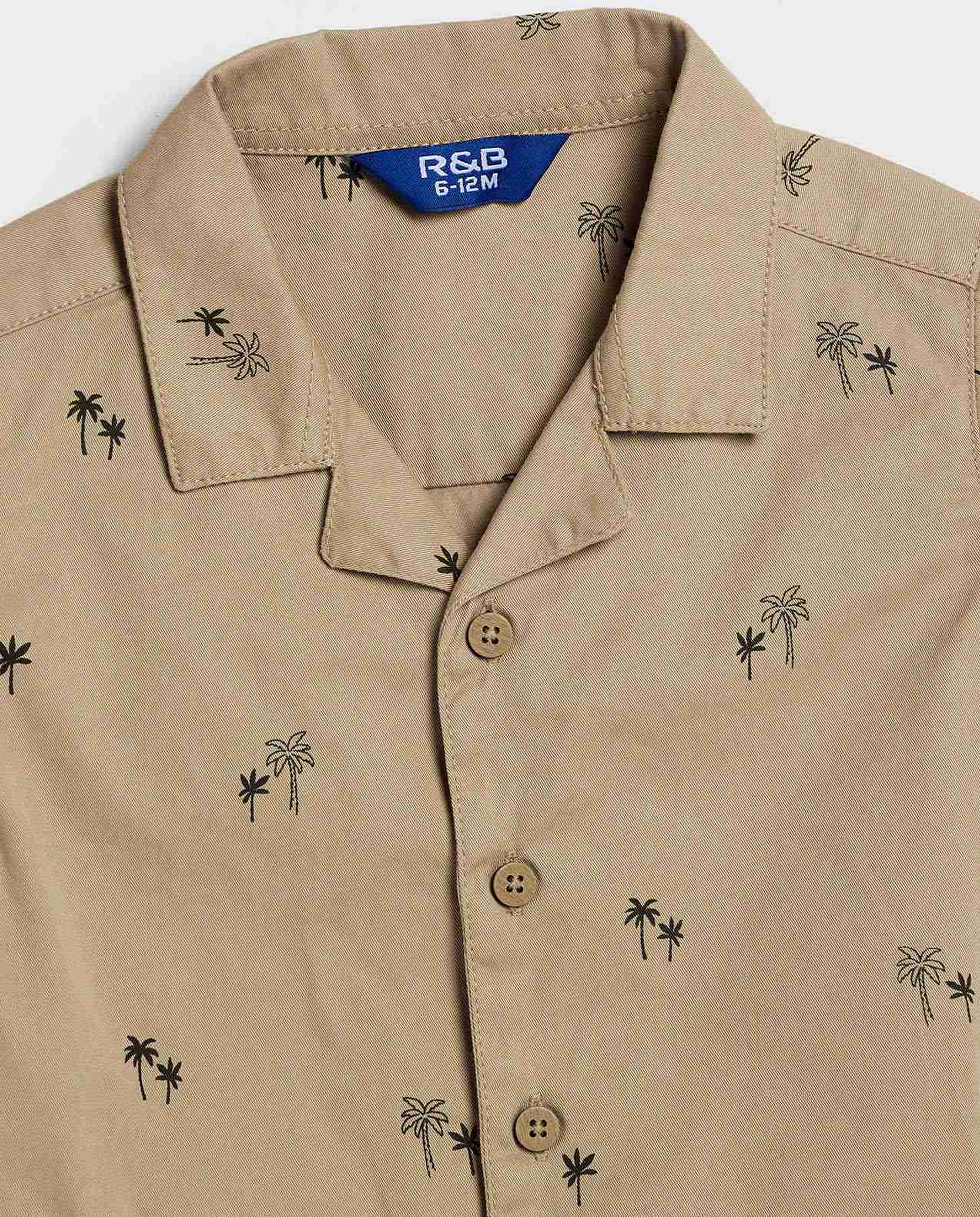 Printed Shirt and Shorts Set