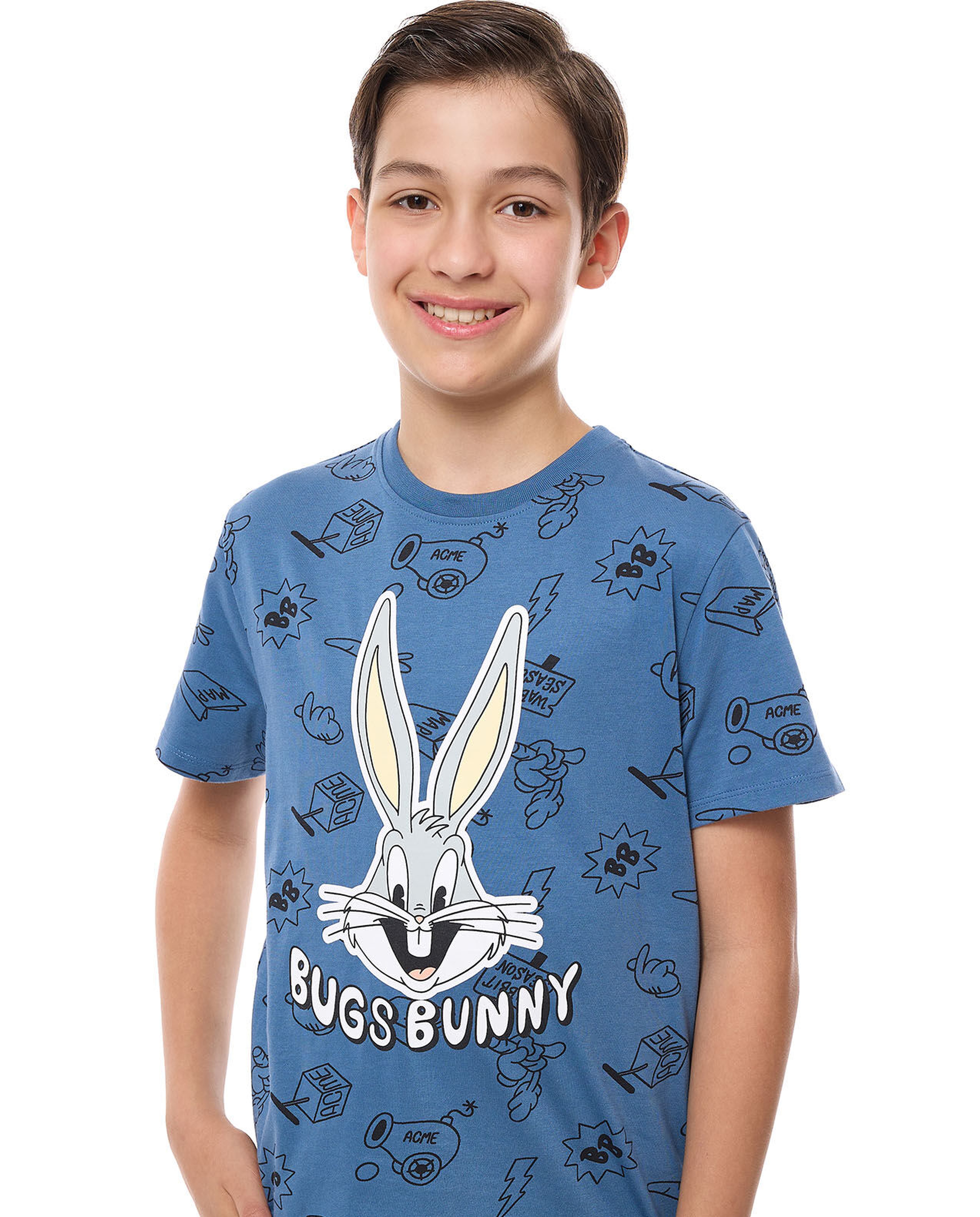 Bugs Bunny Printed Shorty Pyjama Set