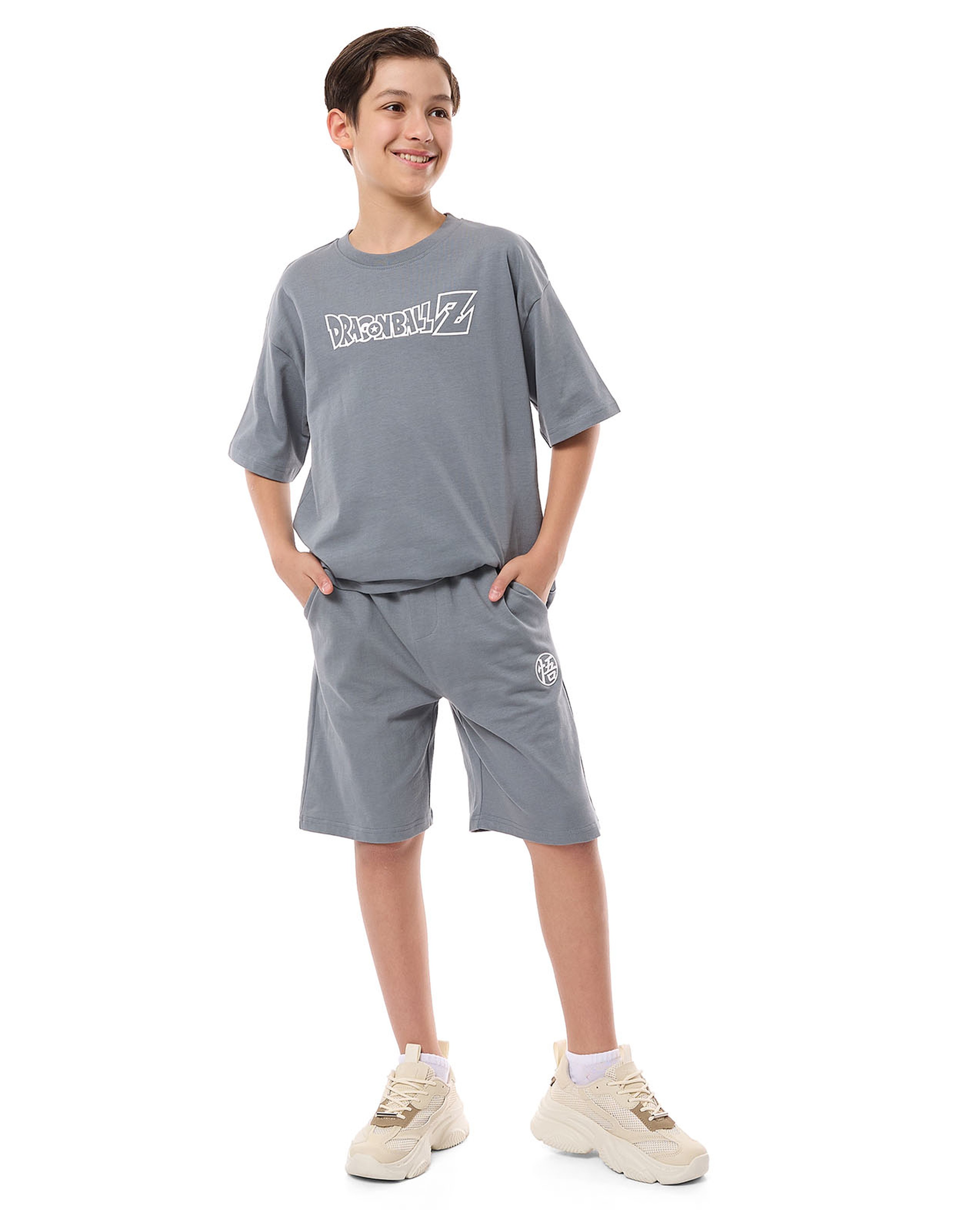 طقم تيشيرت وشورت بطبعة