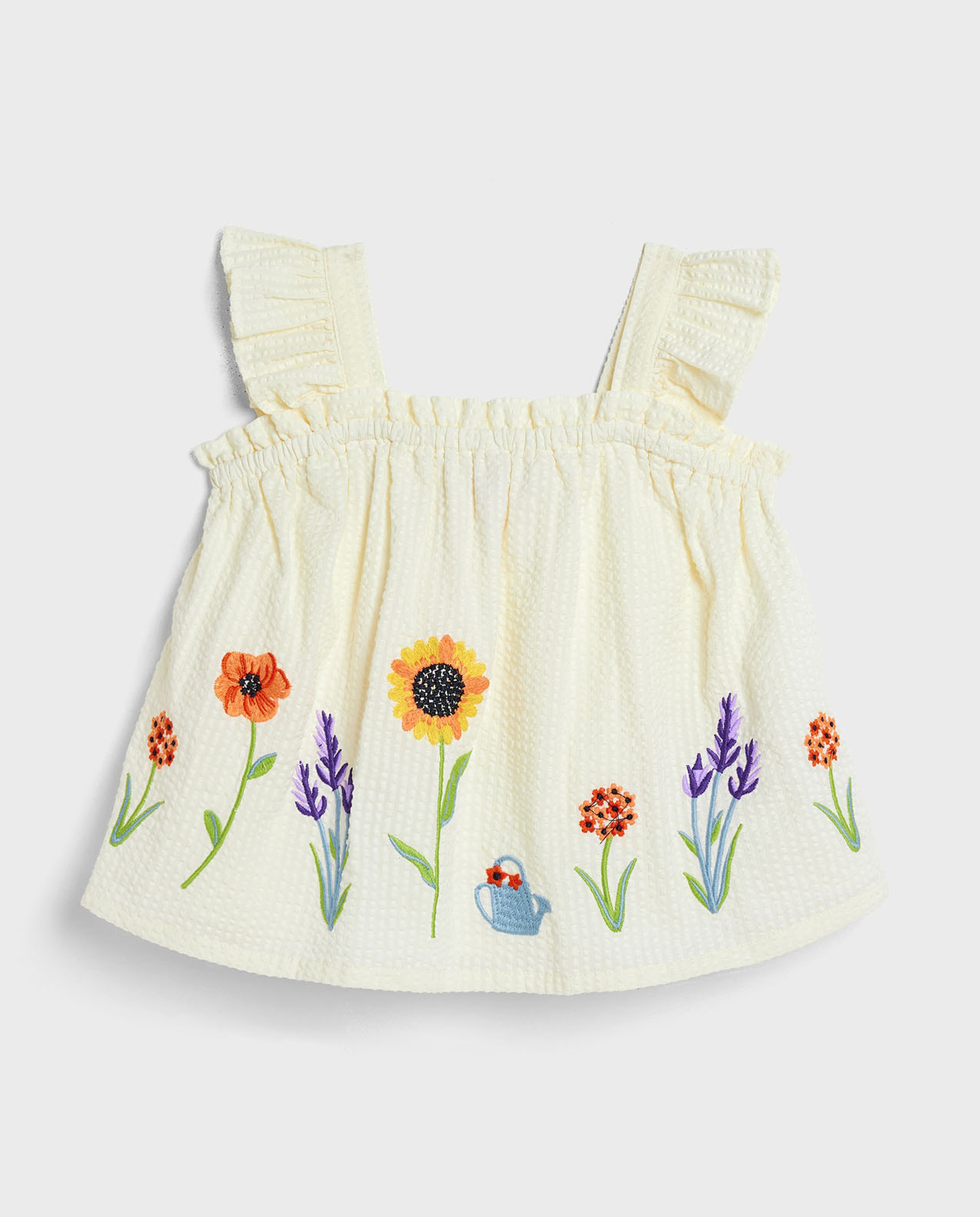 Embroidered Top and Bloomer Set