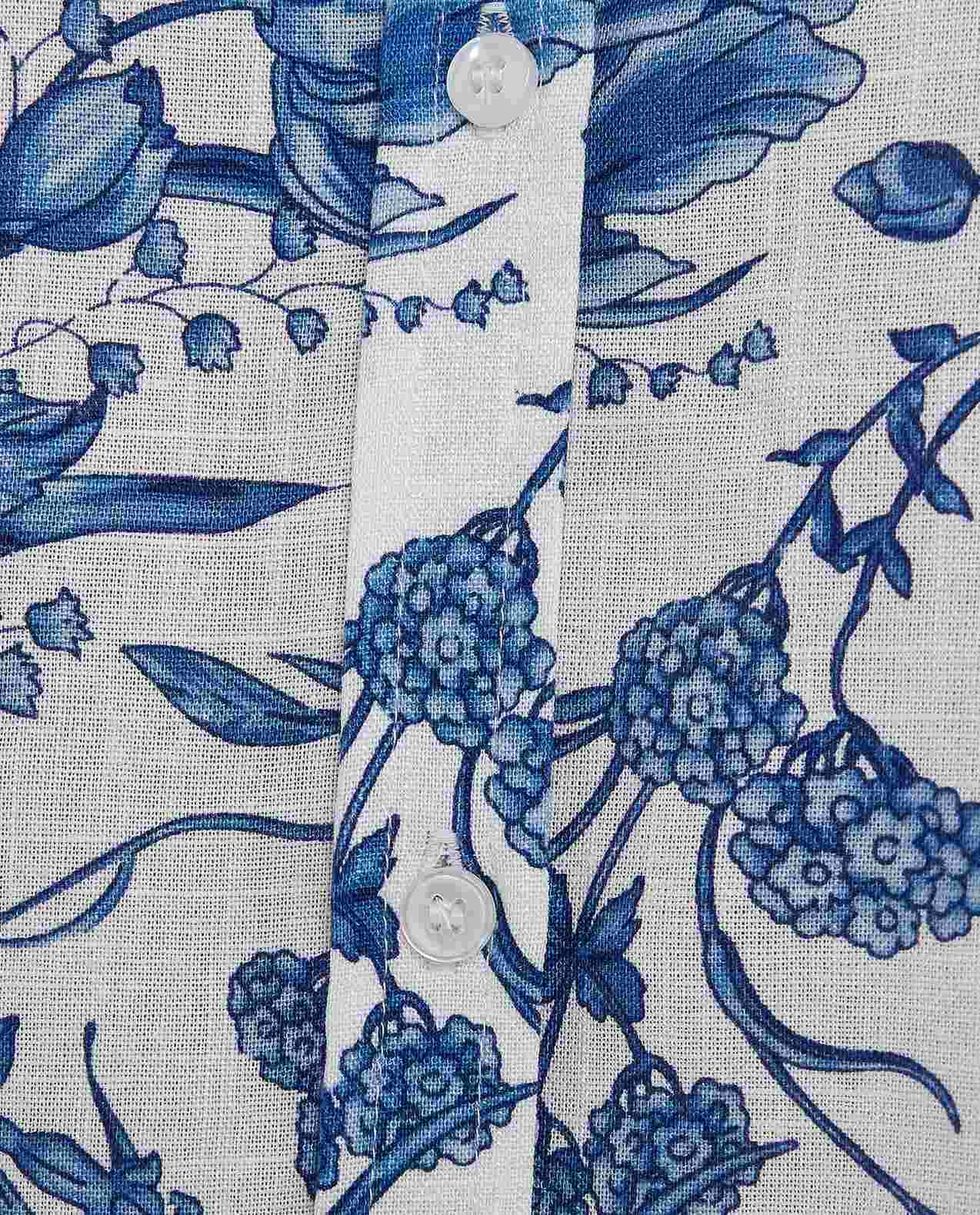 Floral Patterned Top with Crew Neck and 3/4 Sleeves