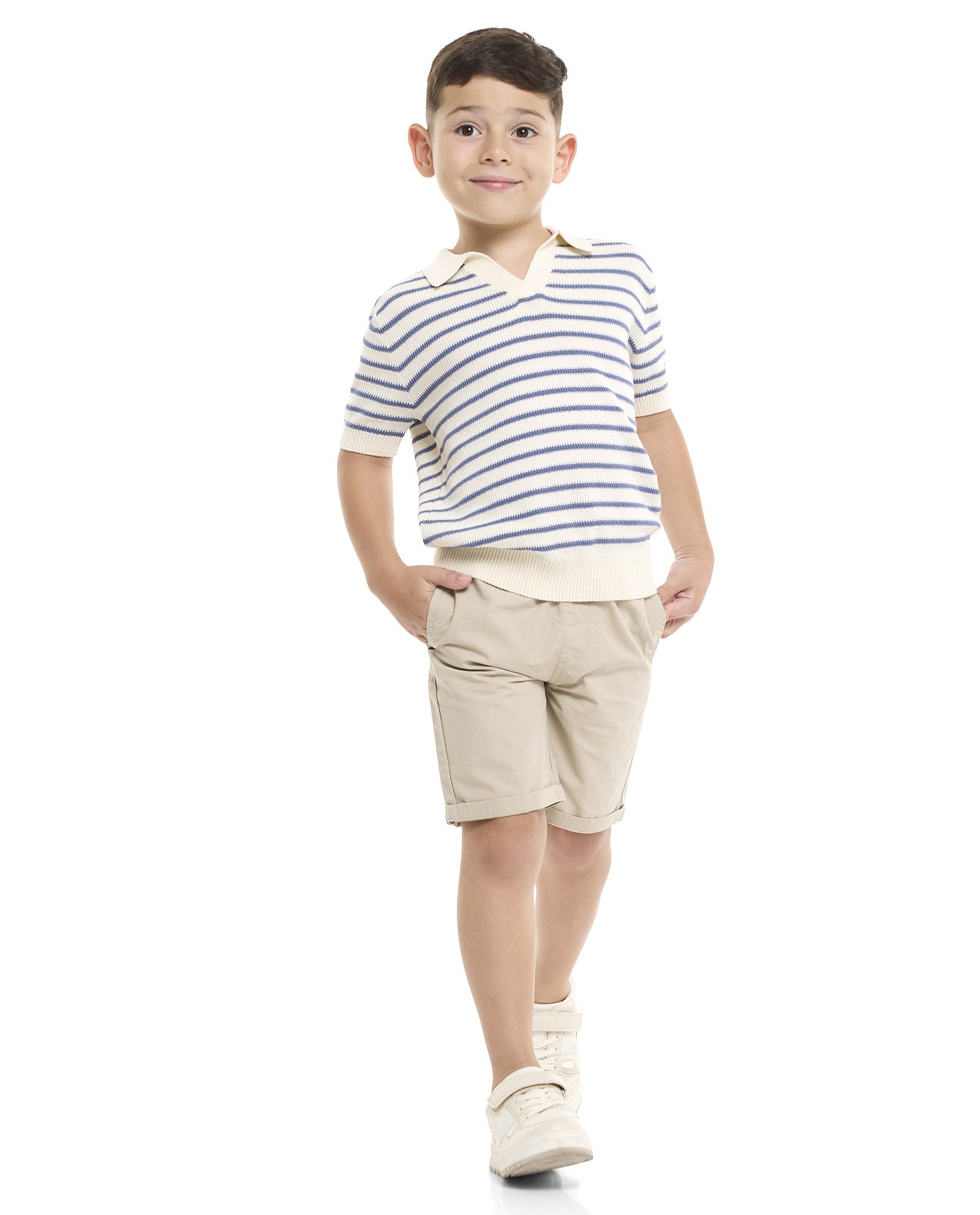 Solid Shorts with Drawstring Waist