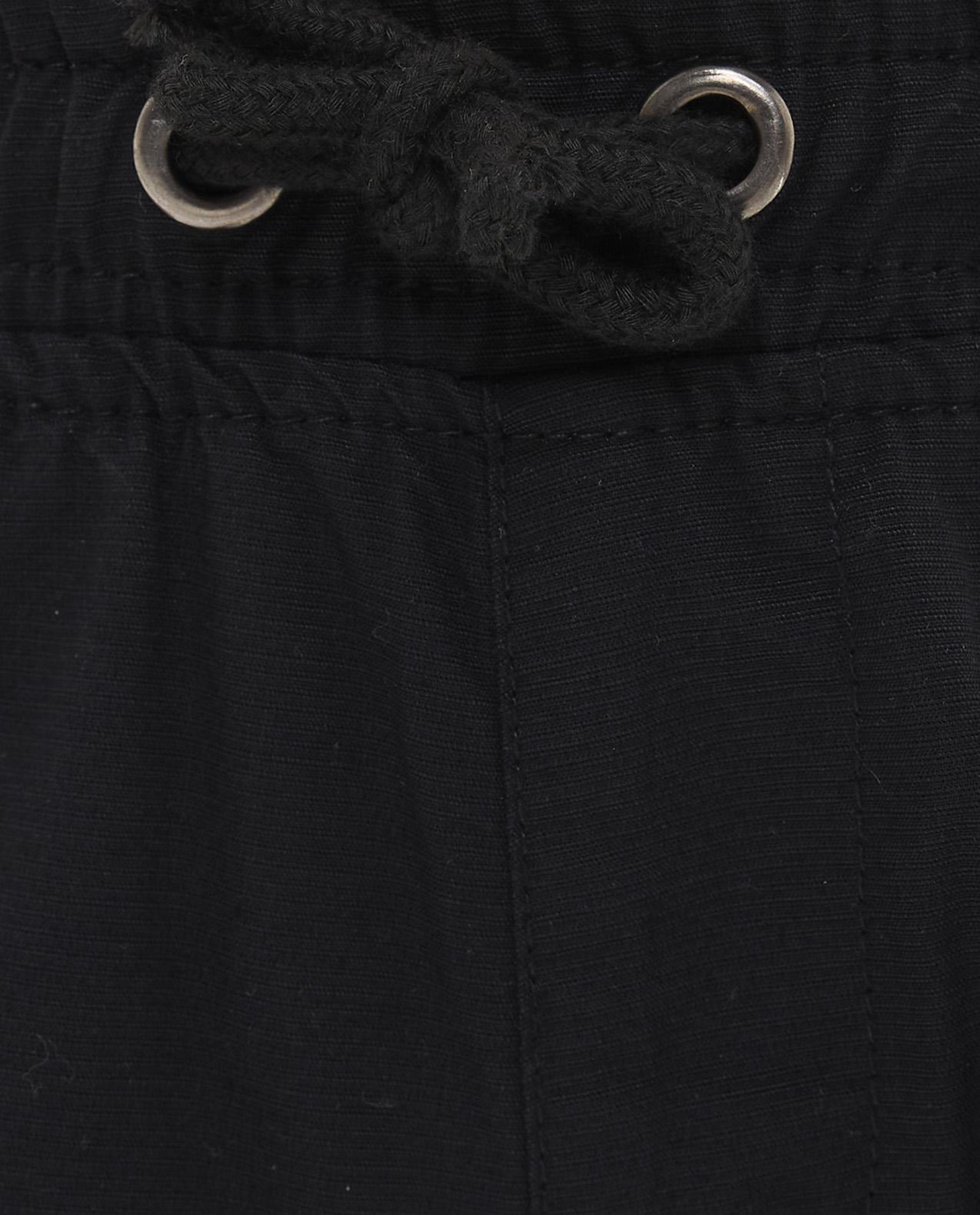 Solid Shorts with Drawstring Waist