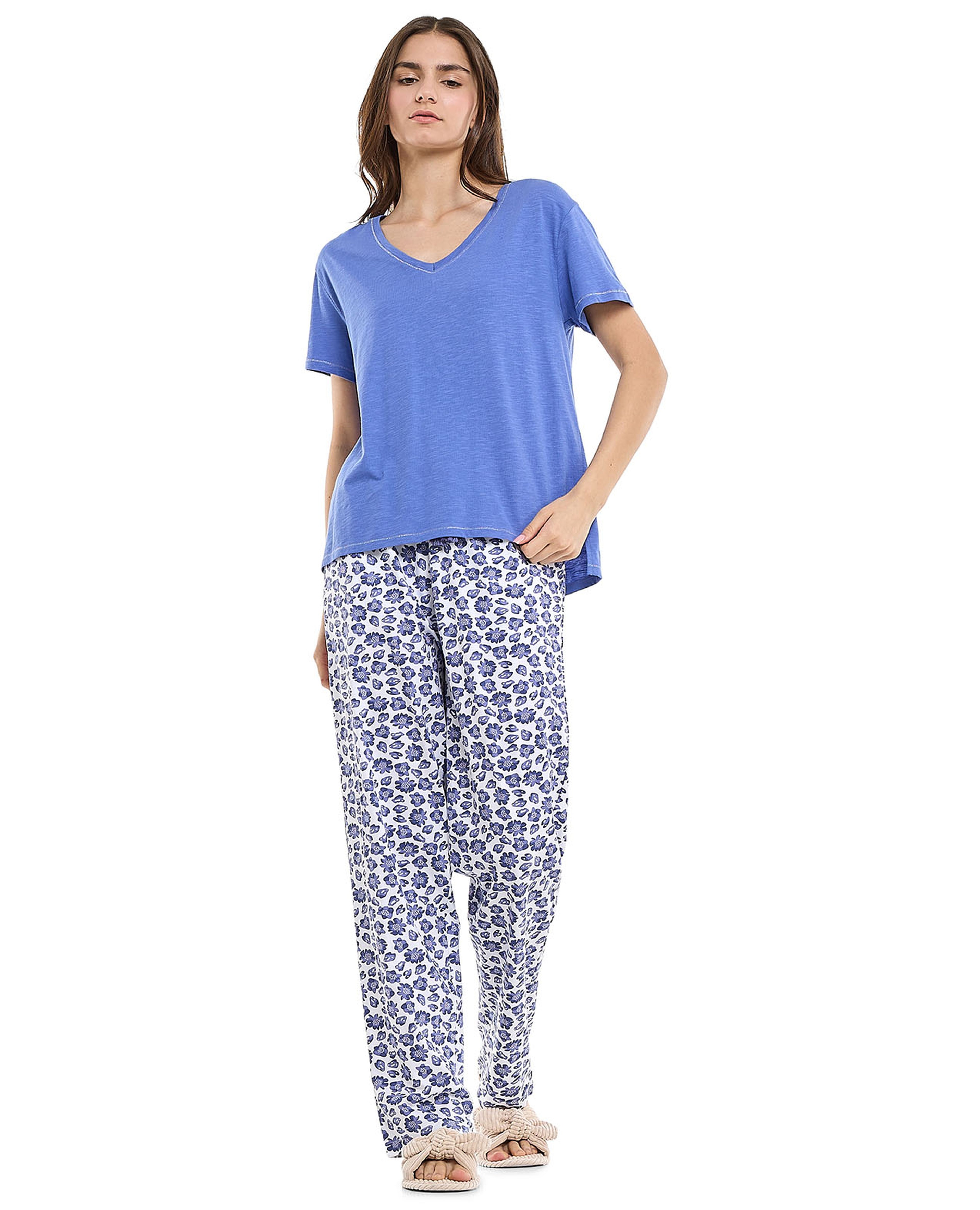 طقم بيجاما بطبعة