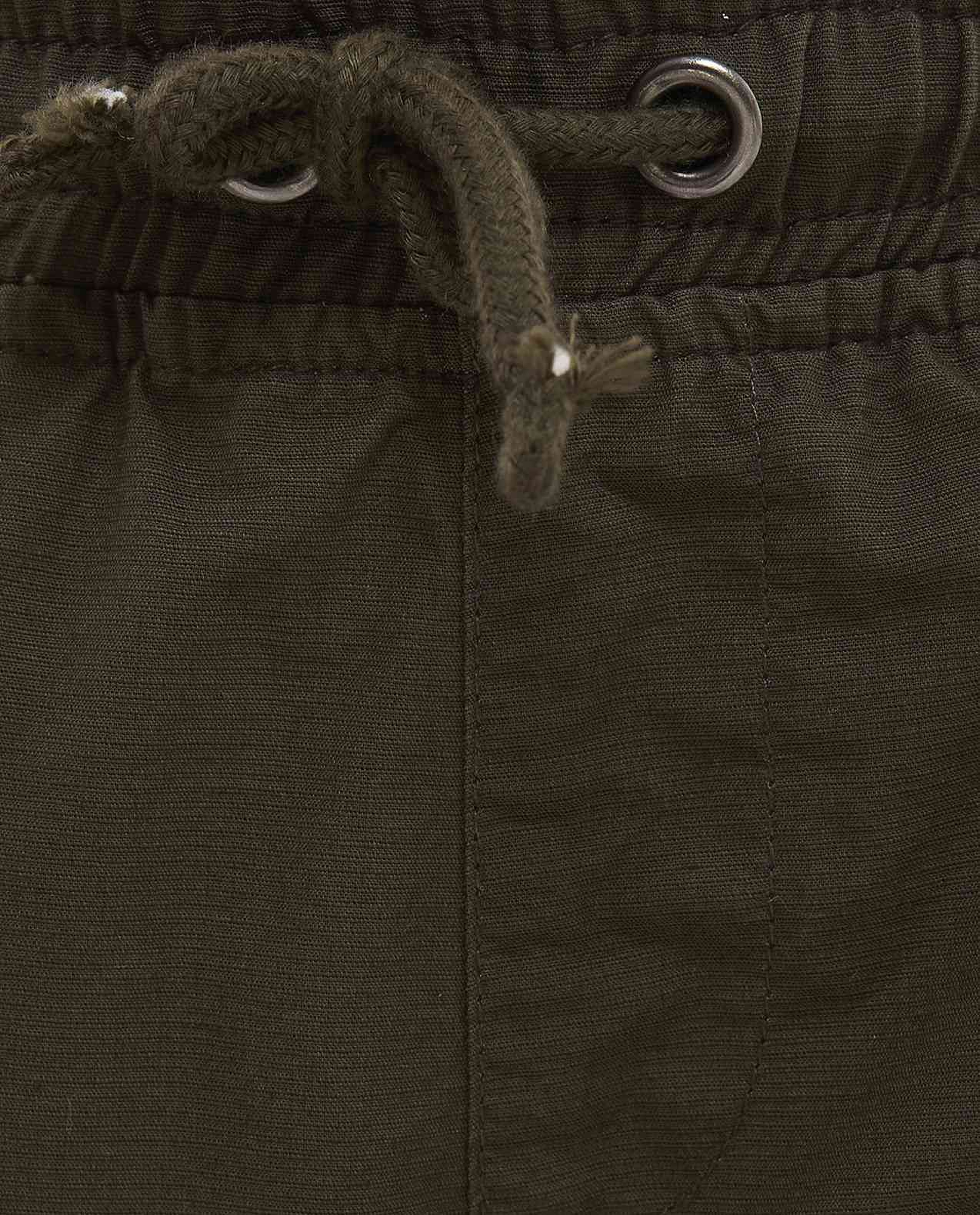 Solid Shorts with Drawstring Waist