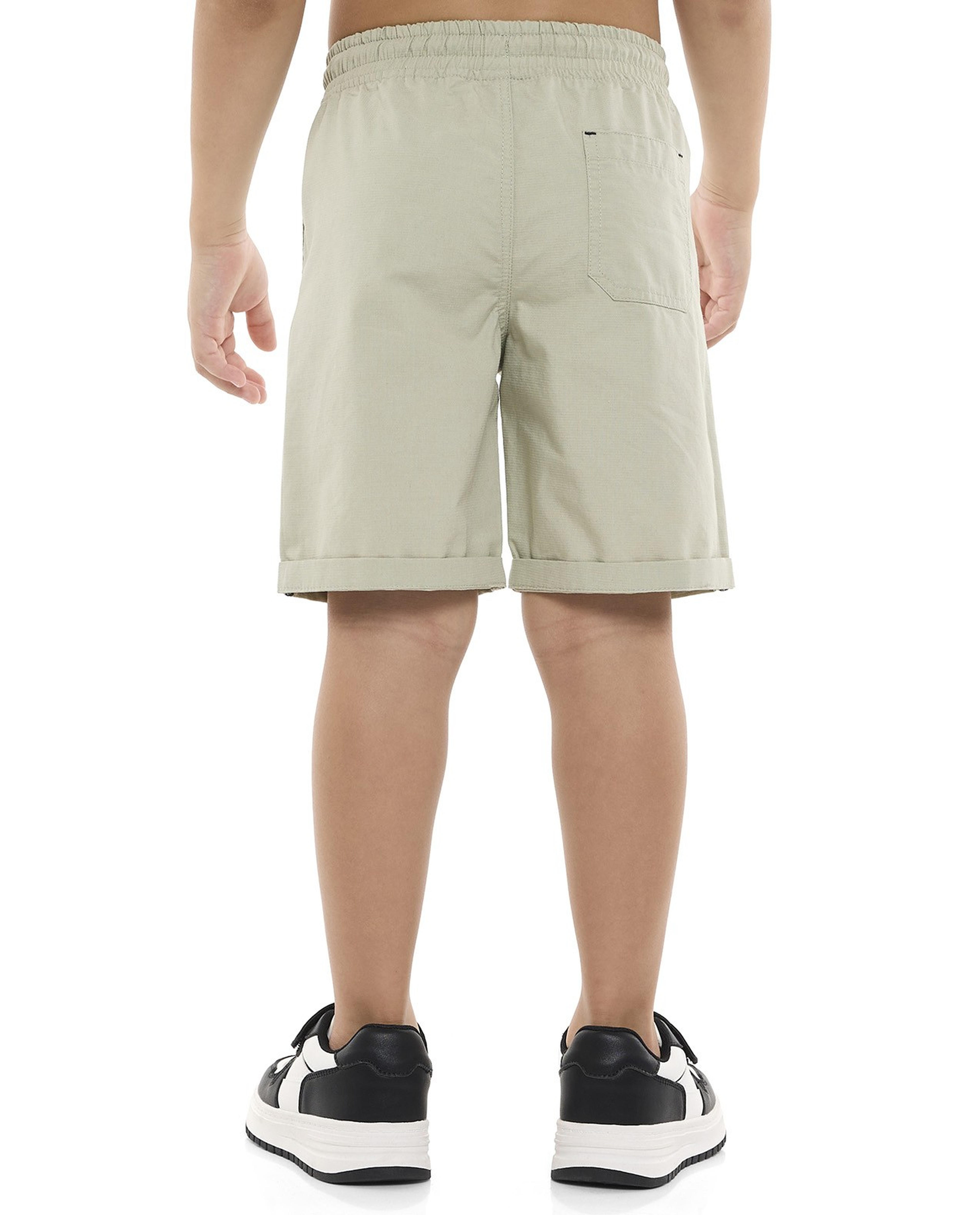 Solid Shorts with Drawstring Waist