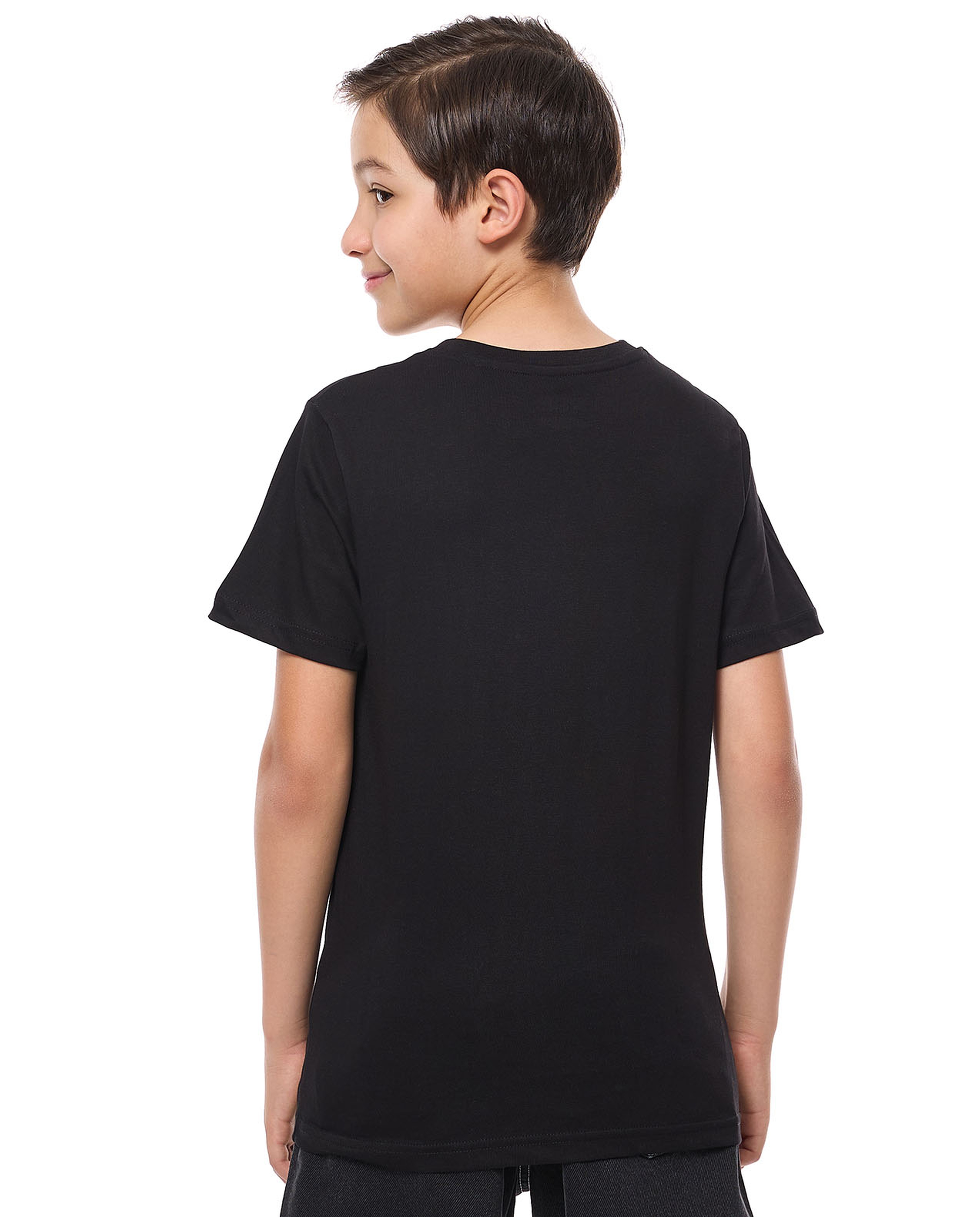 Printed T-Shirt with Crew Neck and Short Sleeves